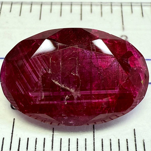 Ruby, 11.37ct, Longido, Tanzania, Untreated Unheated. Opaque but colour is beautiful