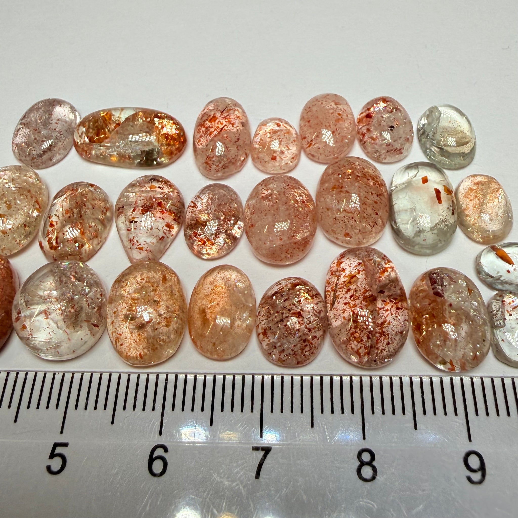 Confetti Sunstone Wholesale Lot, Tanzania. 72.63ct, Untreated Unheated