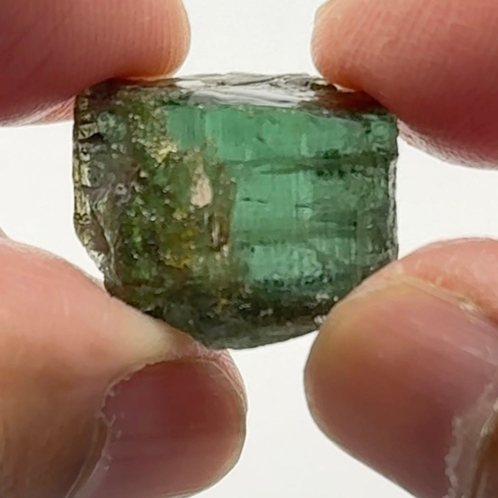 Tourmaline Crystal, 5.90gm, Untreated Unheated, cab/specimen grade, closed c axis