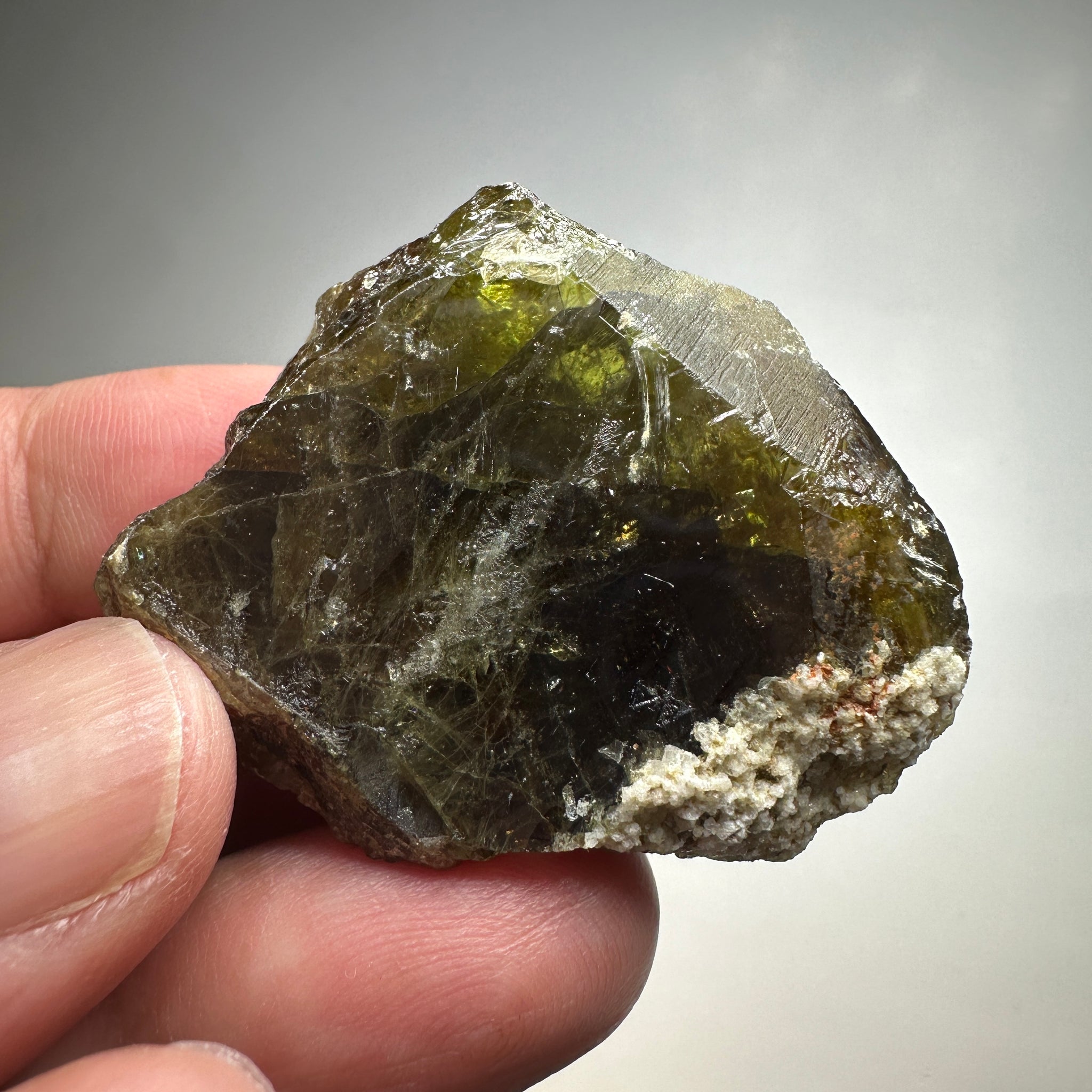 Chrome Sphene Crystal, 37.50gm, Tanzania, Untreated Unheated