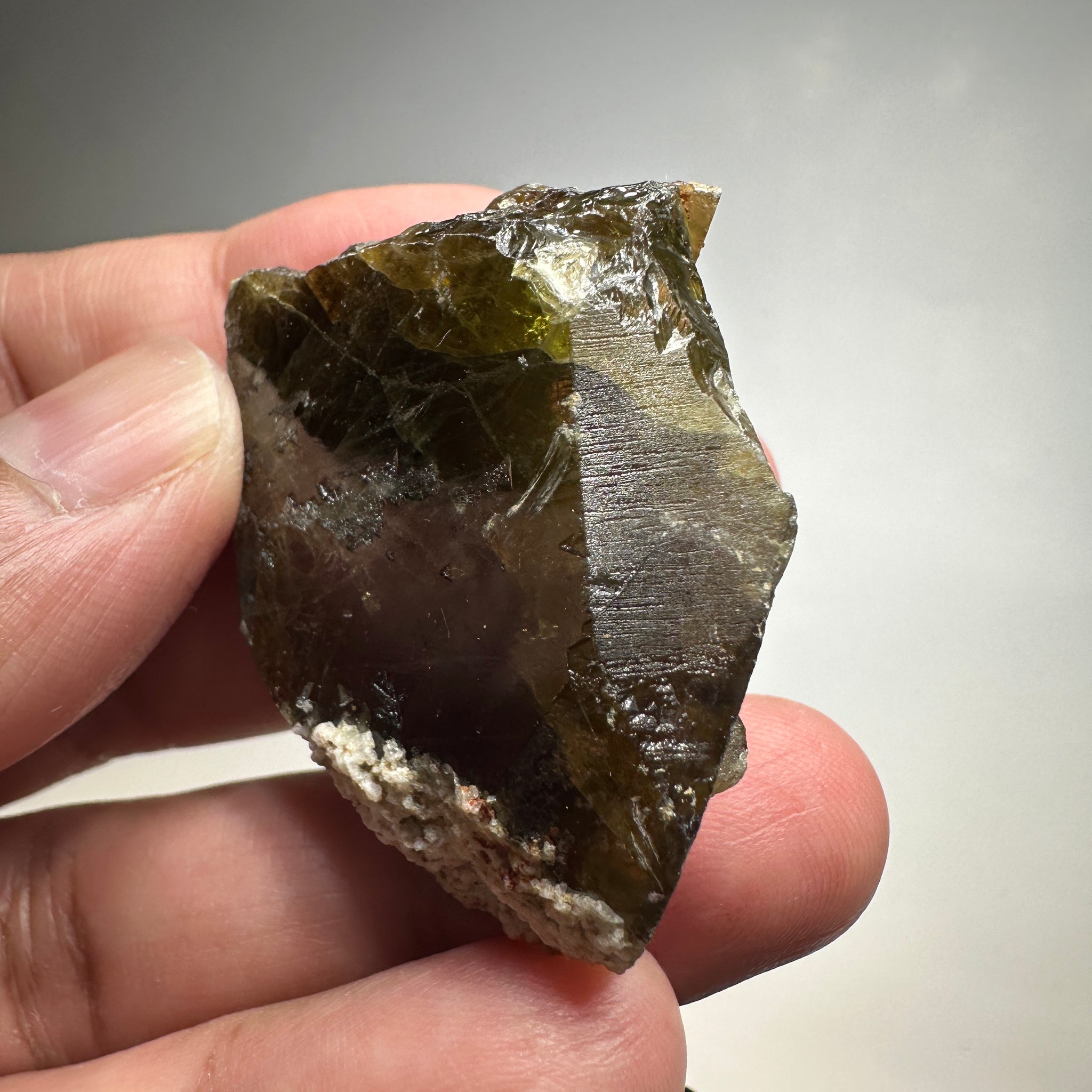 Chrome Sphene Crystal, 37.50gm, Tanzania, Untreated Unheated
