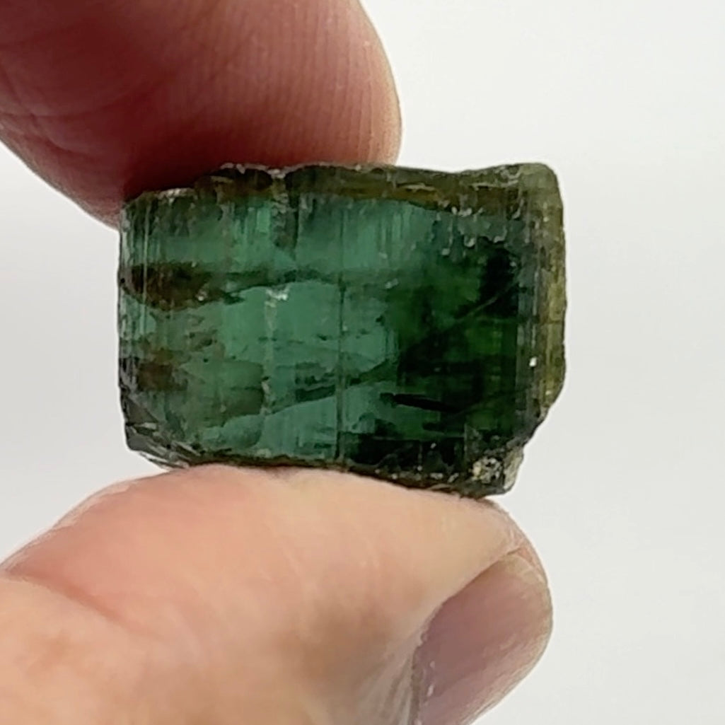 Tourmaline Crystal, 5.90gm, Untreated Unheated, cab/specimen grade, closed c axis