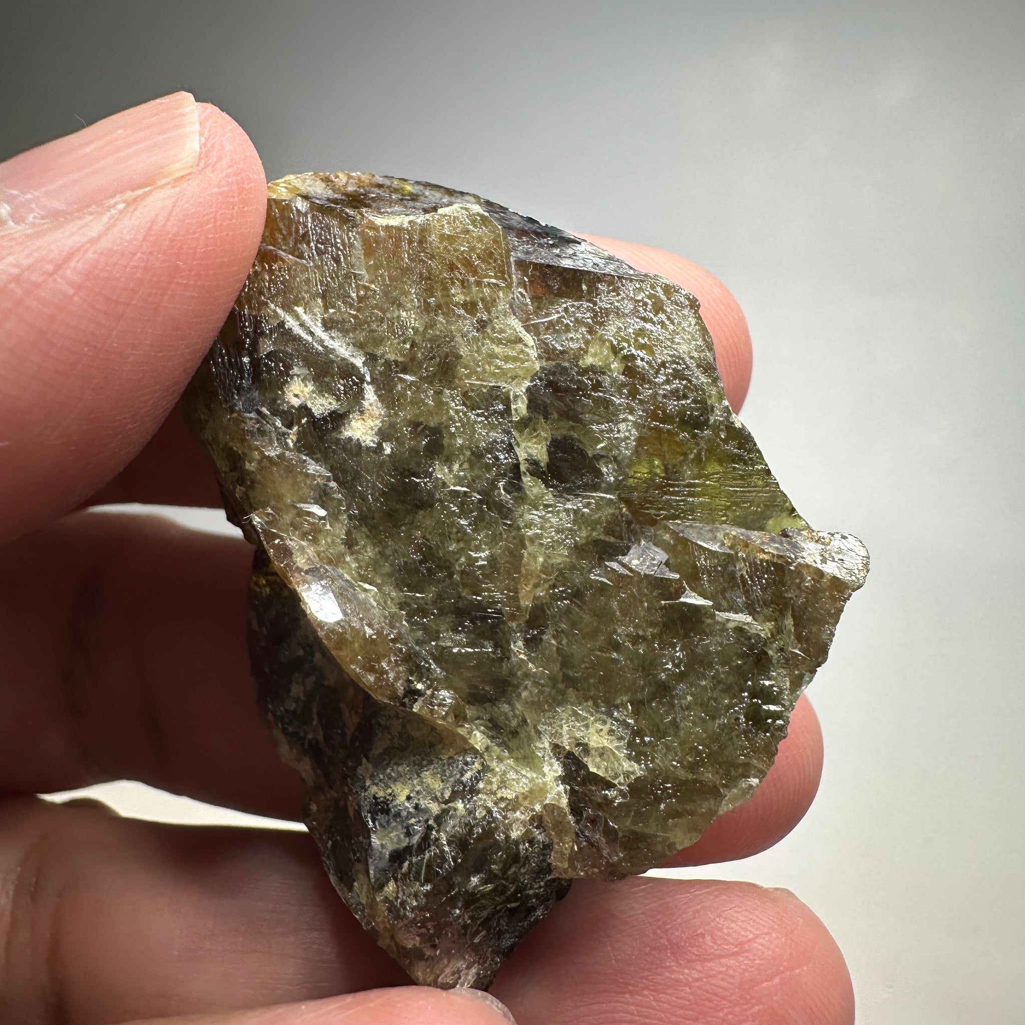 Chrome Sphene Crystal, 37.50gm, Tanzania, Untreated Unheated