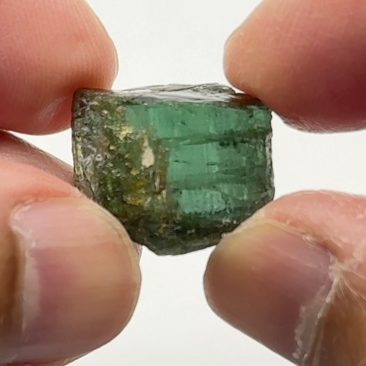 Tourmaline Crystal, 5.90gm, Untreated Unheated, cab/specimen grade, closed c axis