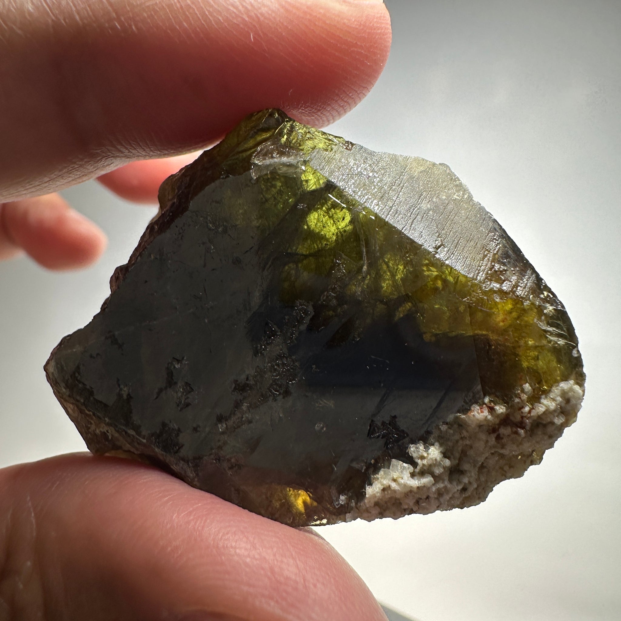 Chrome Sphene Crystal, 37.50gm, Tanzania, Untreated Unheated