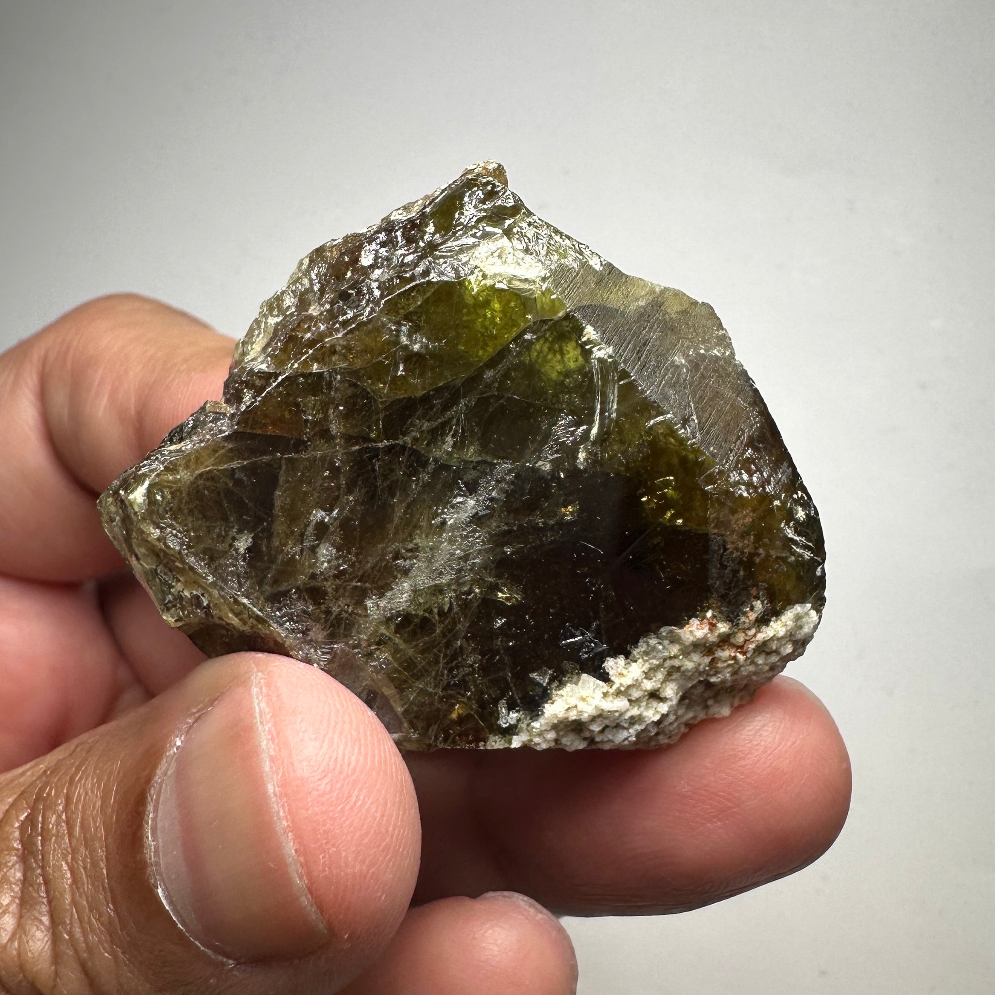 Chrome Sphene Crystal, 37.50gm, Tanzania, Untreated Unheated