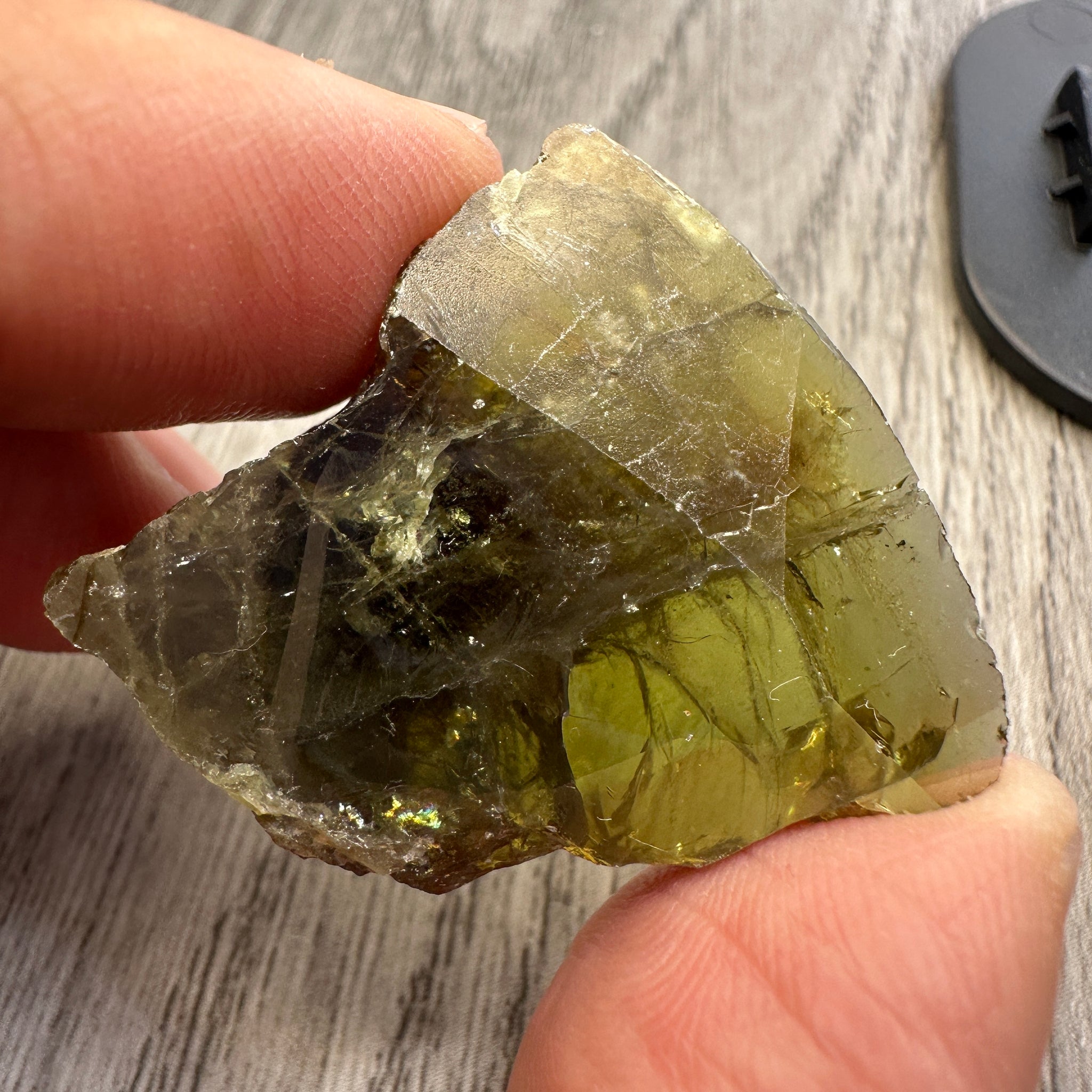Chrome Sphene Crystal, 17.30gm, Tanzania, Untreated Unheated