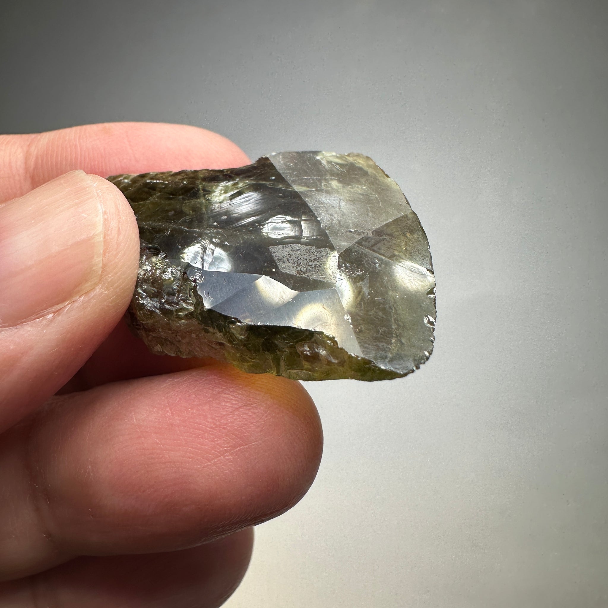 Chrome Sphene Crystal, 17.30gm, Tanzania, Untreated Unheated