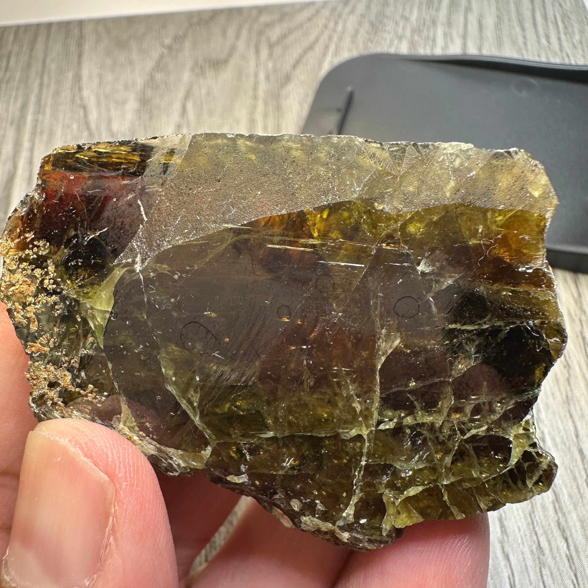 Chrome Sphene Crystal, 96.20gm, Tanzania, Untreated Unheated