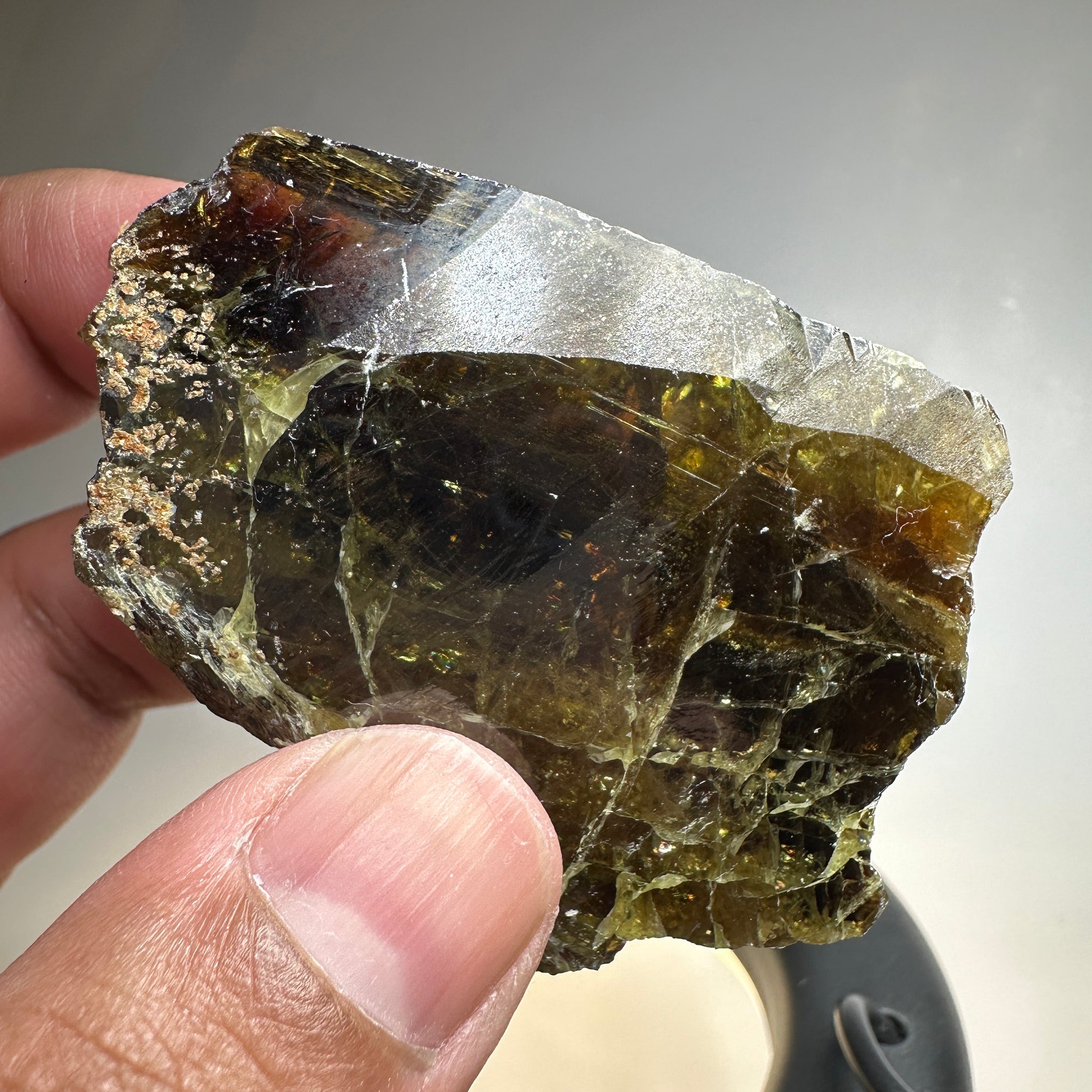Chrome Sphene Crystal, 96.20gm, Tanzania, Untreated Unheated