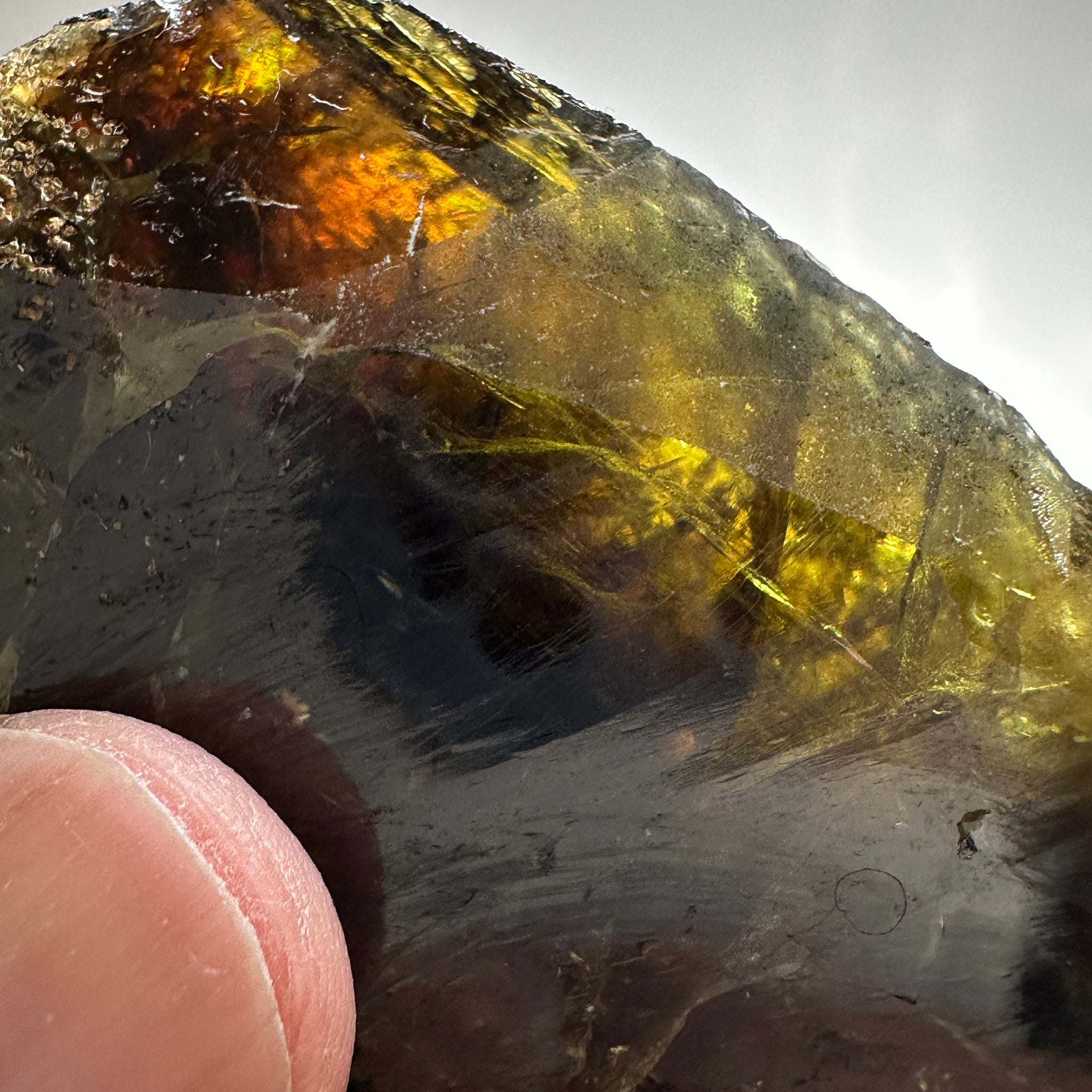 Chrome Sphene Crystal, 96.20gm, Tanzania, Untreated Unheated