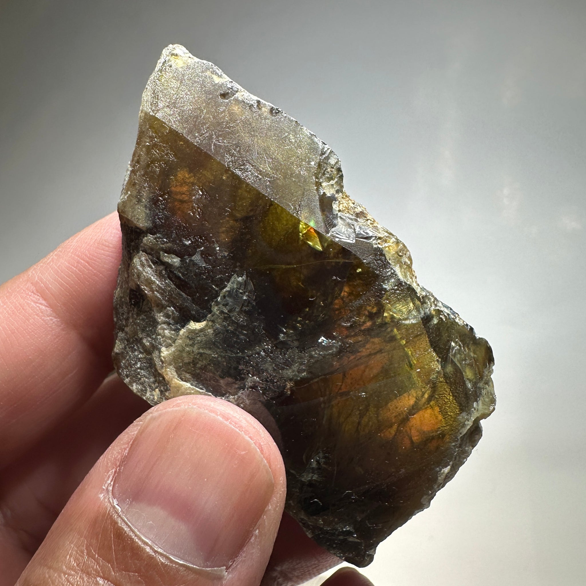 Chrome Sphene Crystal, 60.50gm, Tanzania, Untreated Unheated
