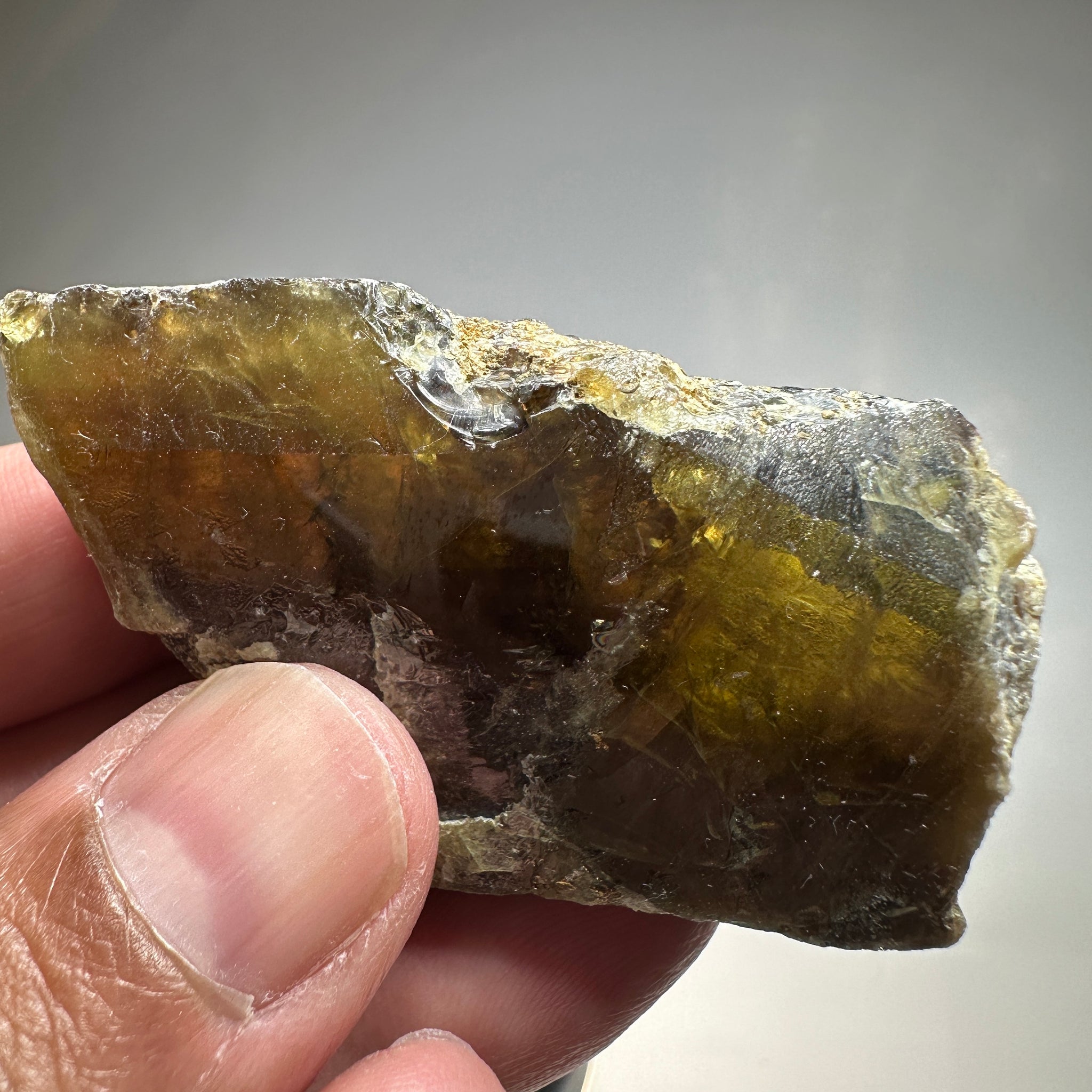 Chrome Sphene Crystal, 60.50gm, Tanzania, Untreated Unheated