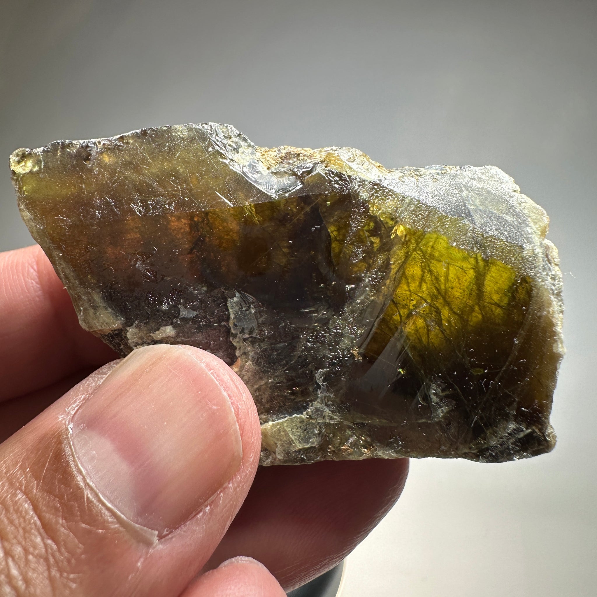 Chrome Sphene Crystal, 60.50gm, Tanzania, Untreated Unheated