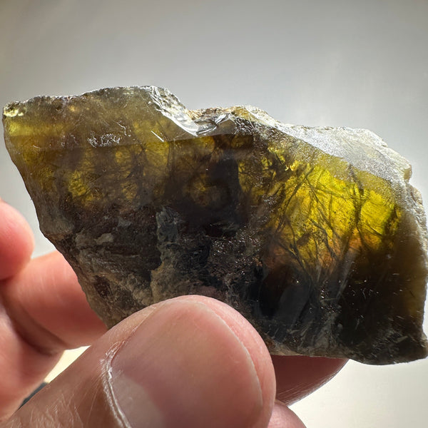 Chrome Sphene Crystal, 60.50gm, Tanzania, Untreated Unheated