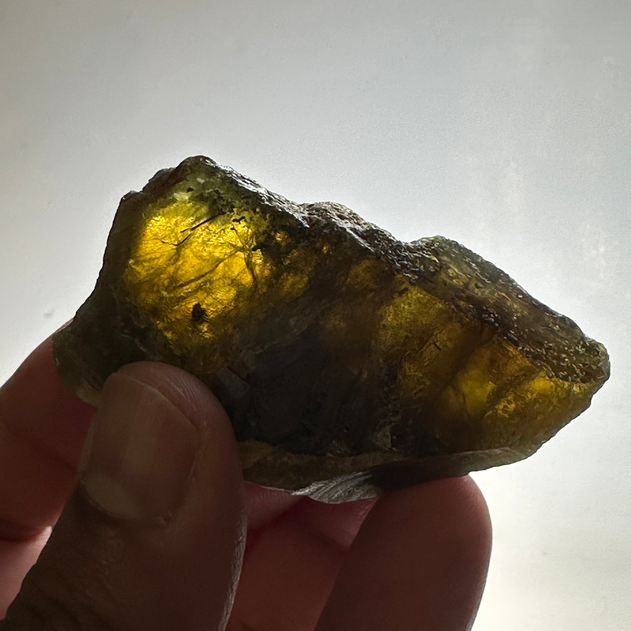 Chrome Sphene Crystal, 60.50gm, Tanzania, Untreated Unheated