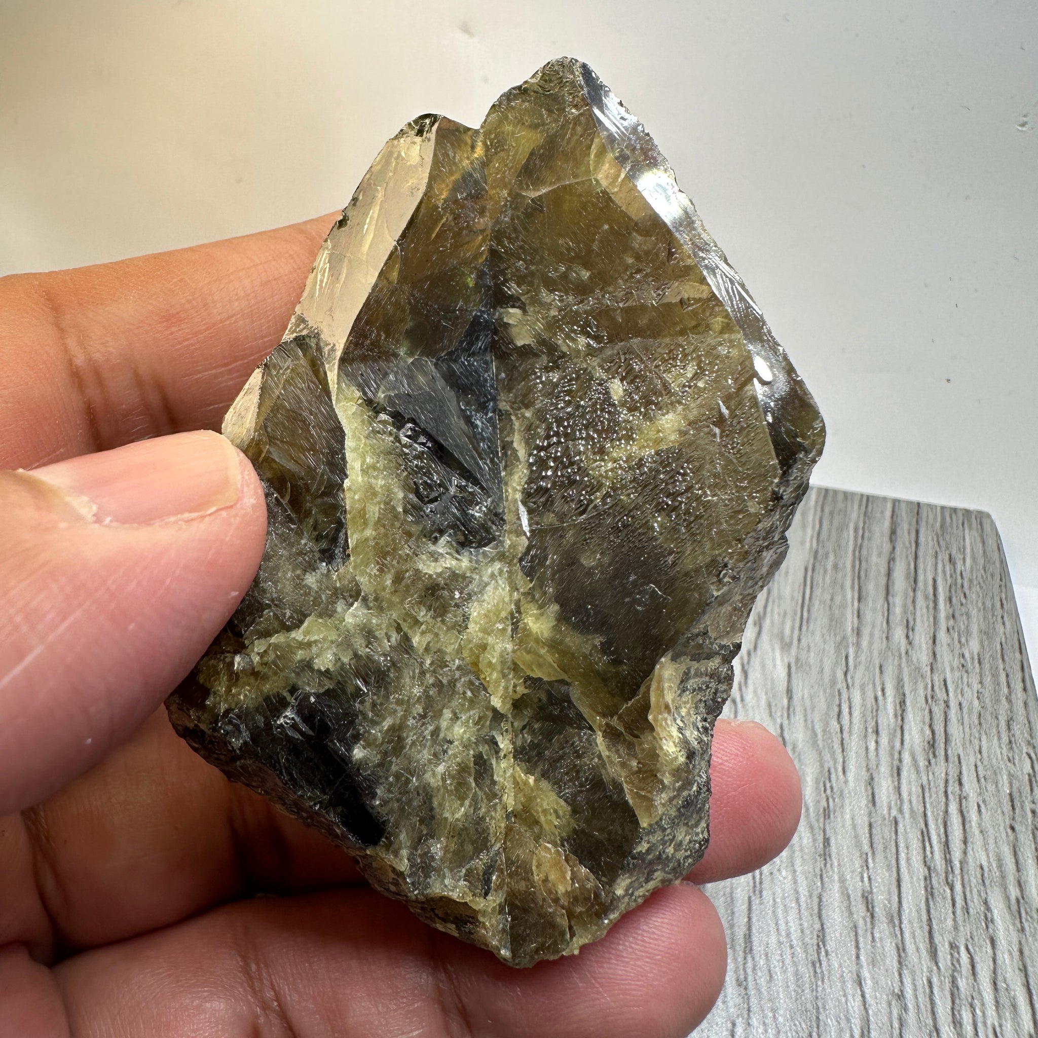 Chrome Sphene Crystal, 83.80gm, Tanzania, Untreated Unheated