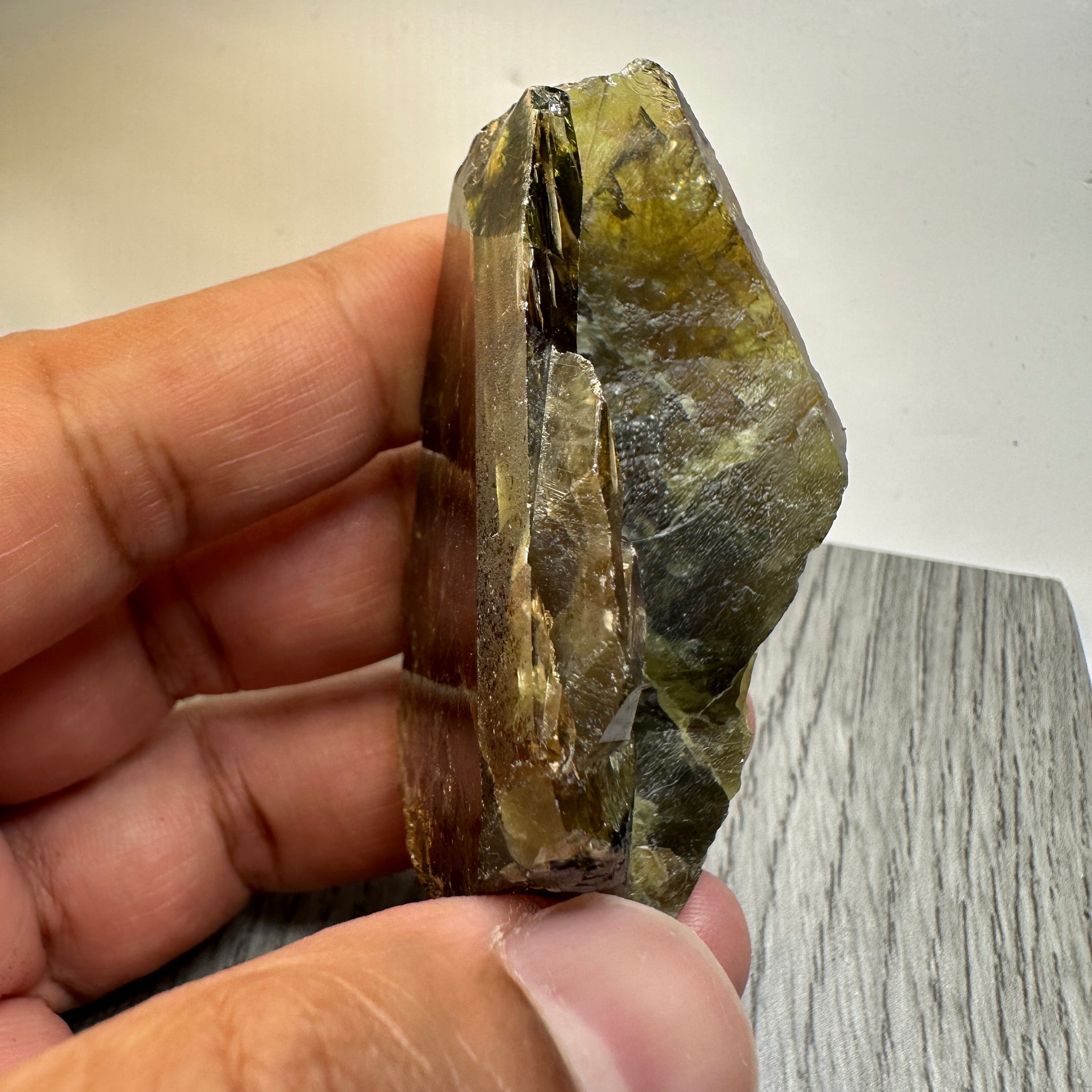 Chrome Sphene Crystal, 83.80gm, Tanzania, Untreated Unheated