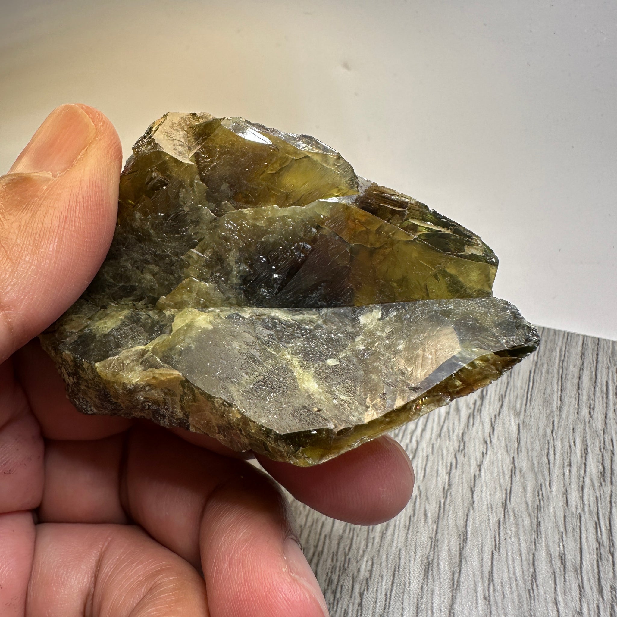 Chrome Sphene Crystal, 83.80gm, Tanzania, Untreated Unheated