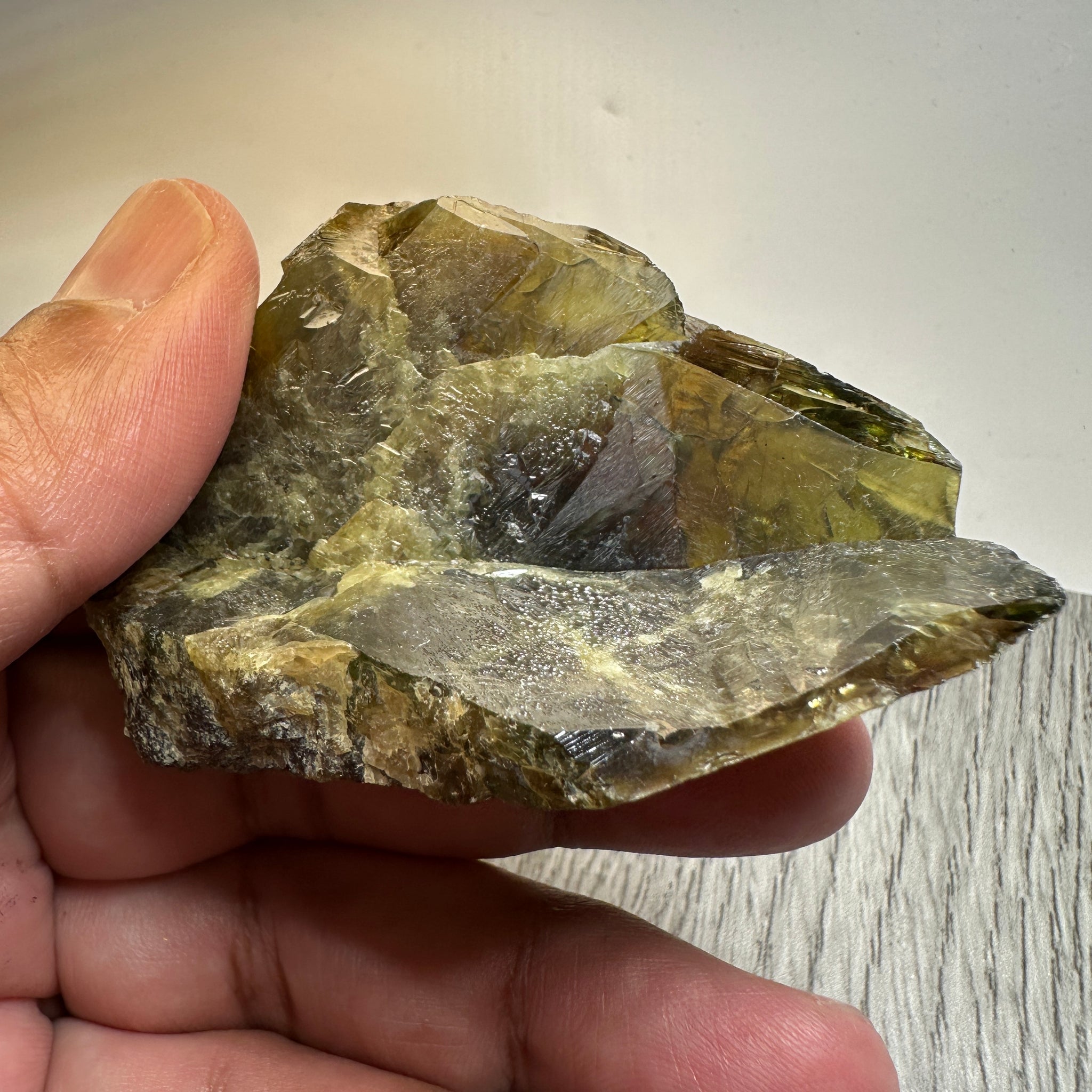 Chrome Sphene Crystal, 83.80gm, Tanzania, Untreated Unheated