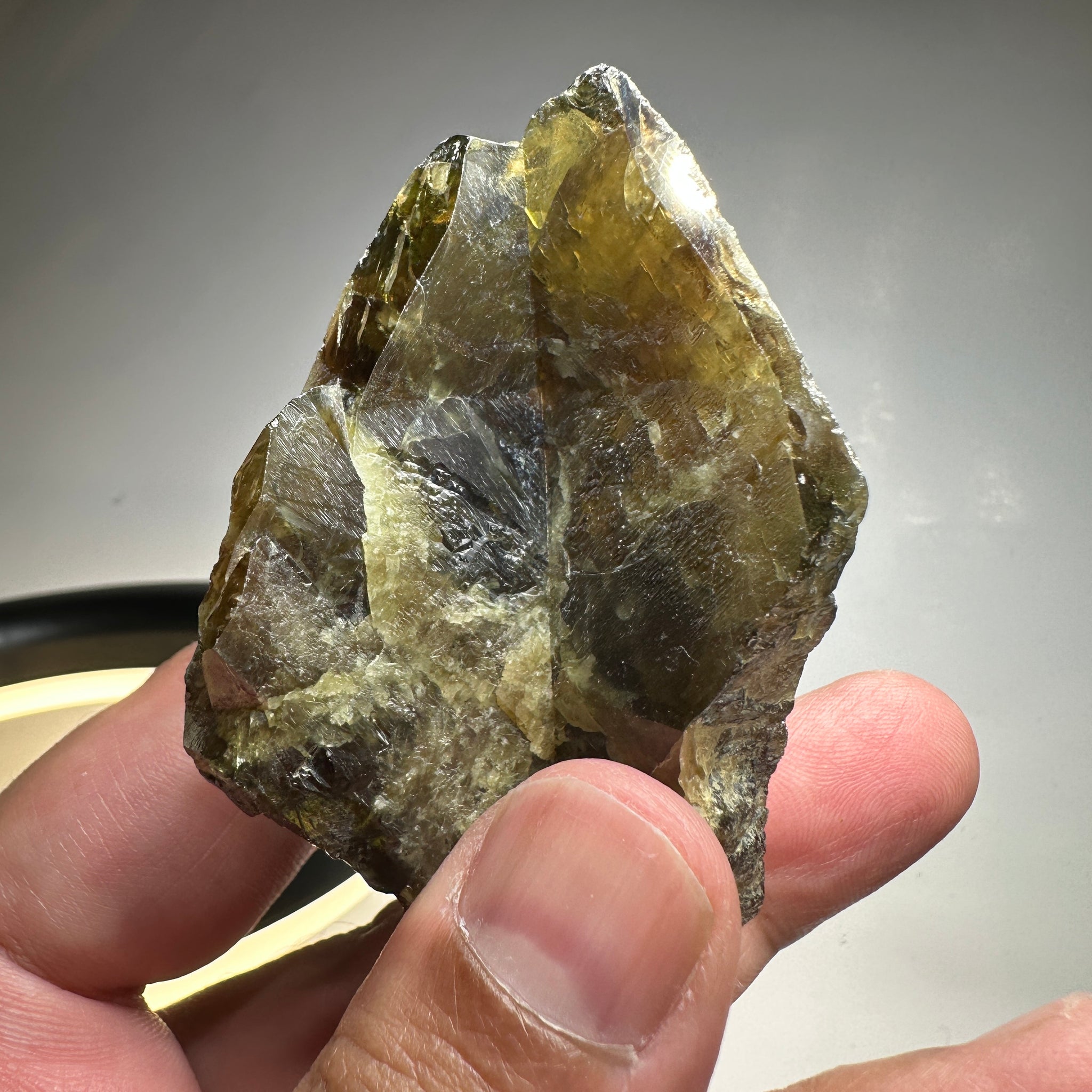 Chrome Sphene Crystal, 83.80gm, Tanzania, Untreated Unheated