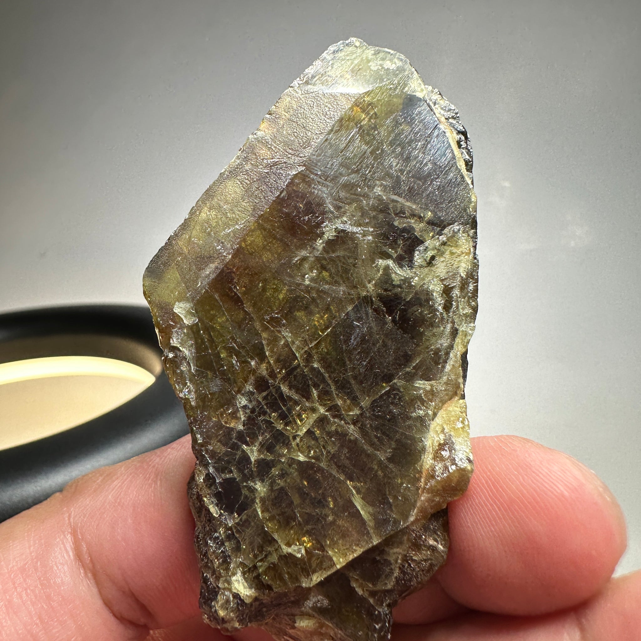Chrome Sphene Crystal, 83.80gm, Tanzania, Untreated Unheated
