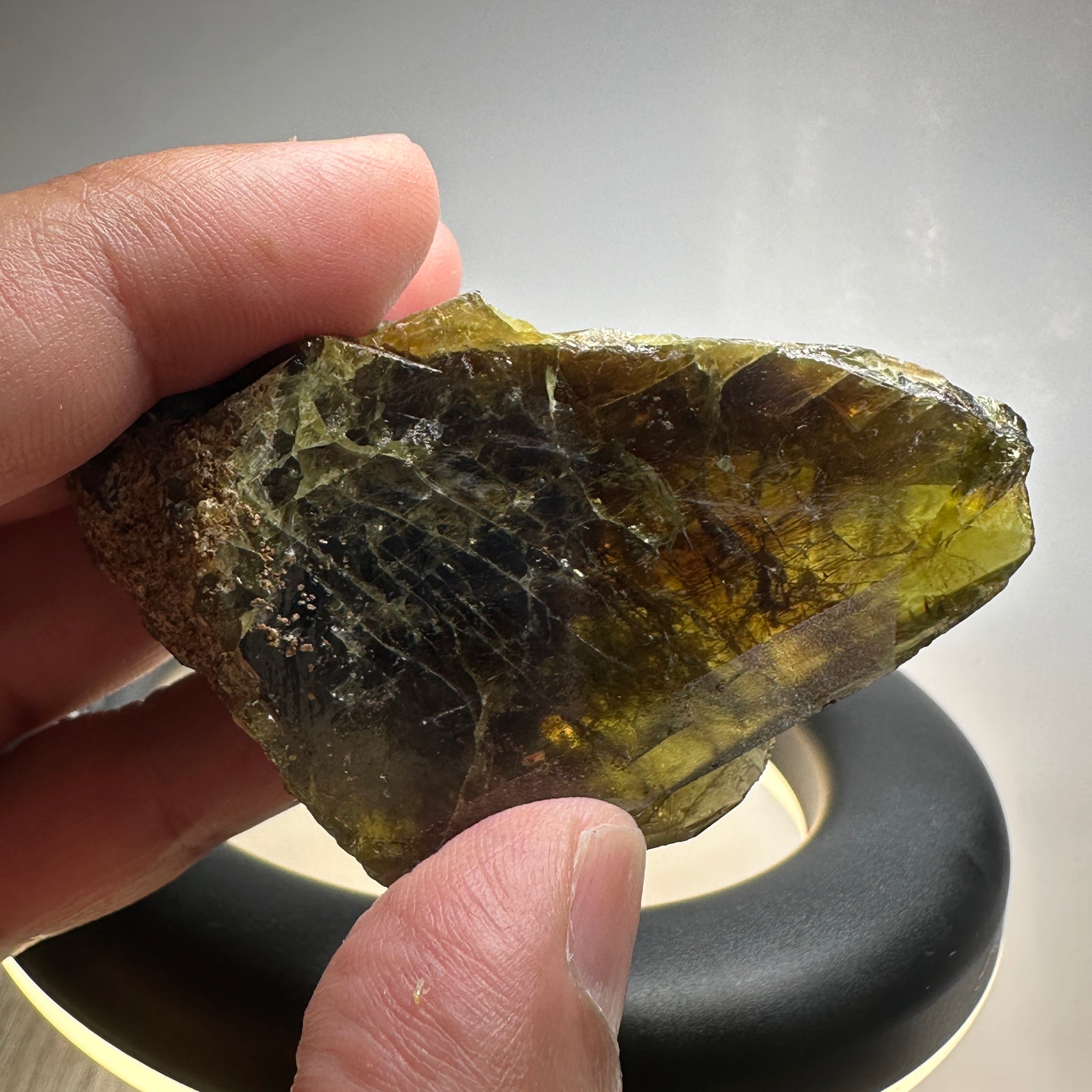 Chrome Sphene Crystal, 83.80gm, Tanzania, Untreated Unheated