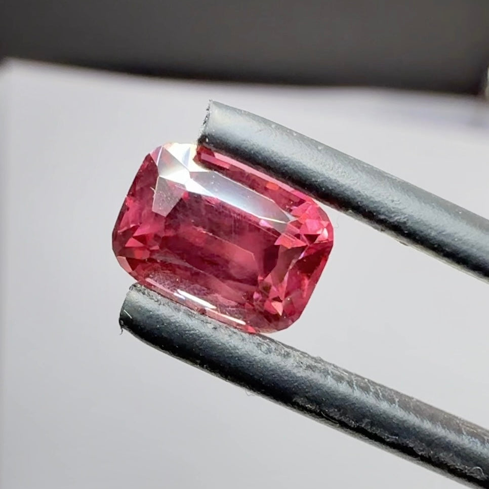 Malaya Garnet, 2.42ct, Umba Valley, Tanzania, Untreated Unheated, fine silk and very slightly included at the back of the stone, there is a pic of the incl