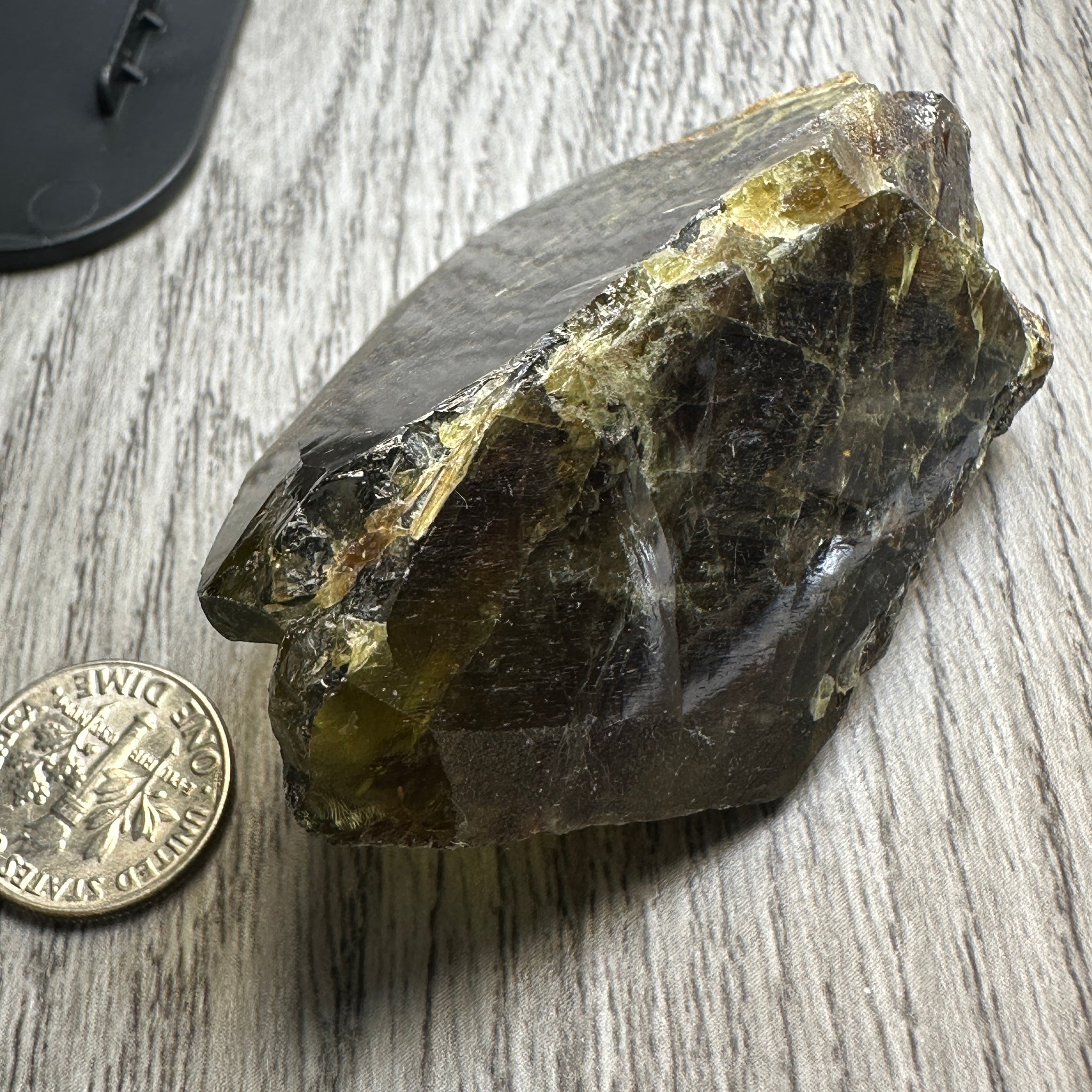 Chrome Sphene Crystal, 83.80gm, Tanzania, Untreated Unheated
