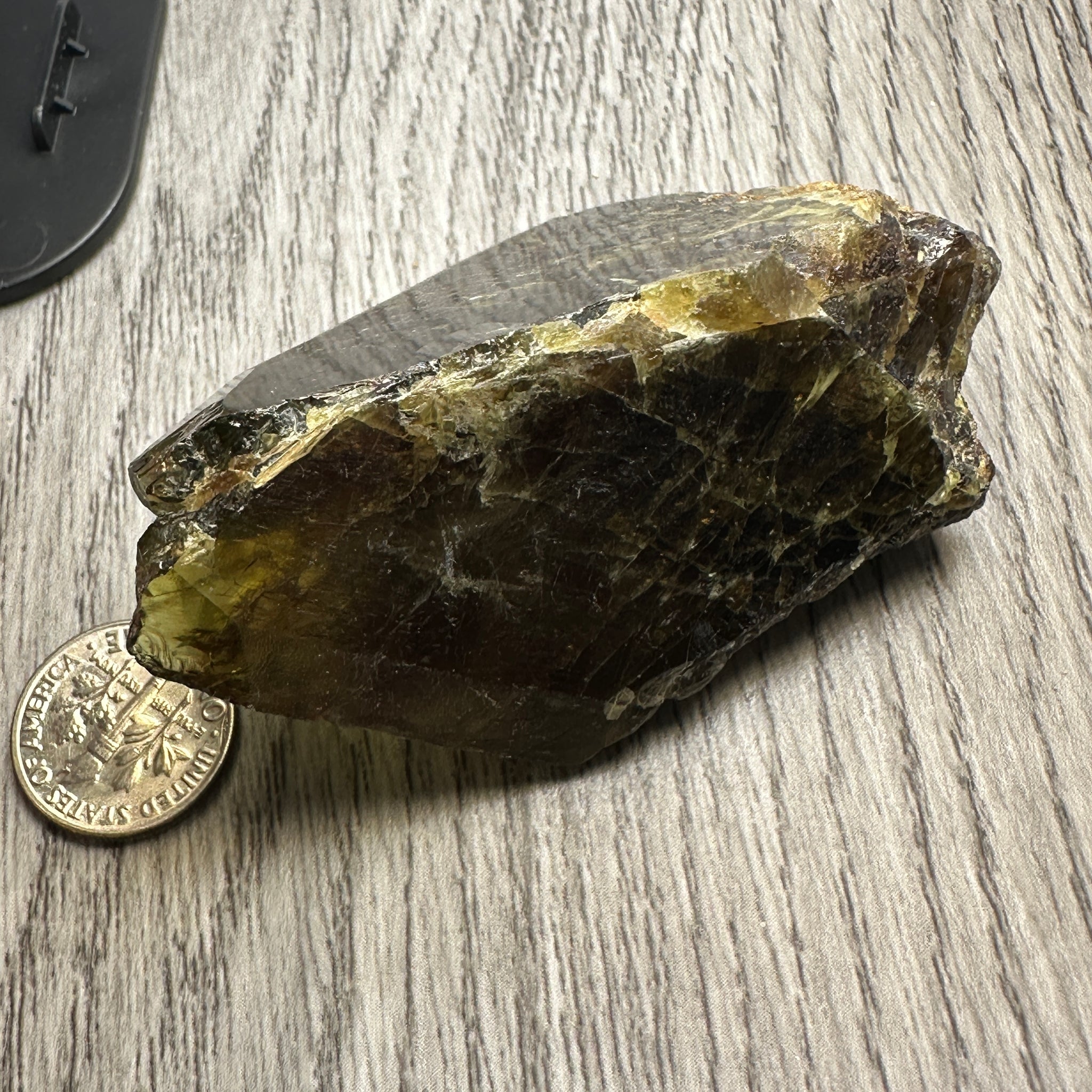Chrome Sphene Crystal, 83.80gm, Tanzania, Untreated Unheated