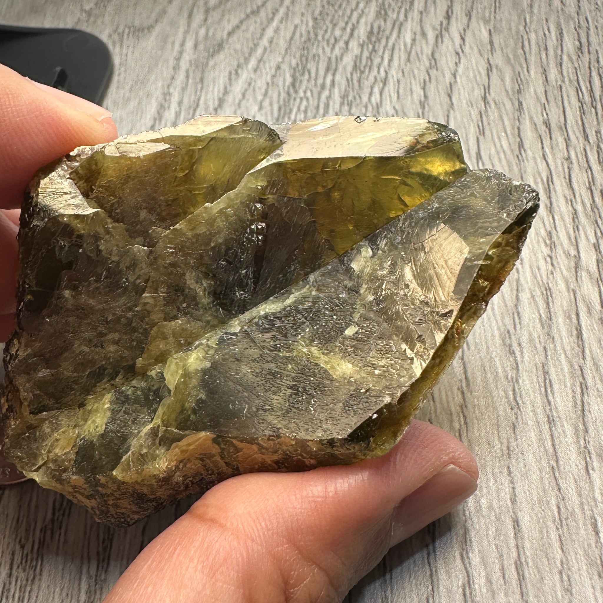 Chrome Sphene Crystal, 83.80gm, Tanzania, Untreated Unheated