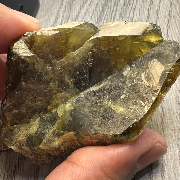 Chrome Sphene Crystal, 83.80gm, Tanzania, Untreated Unheated