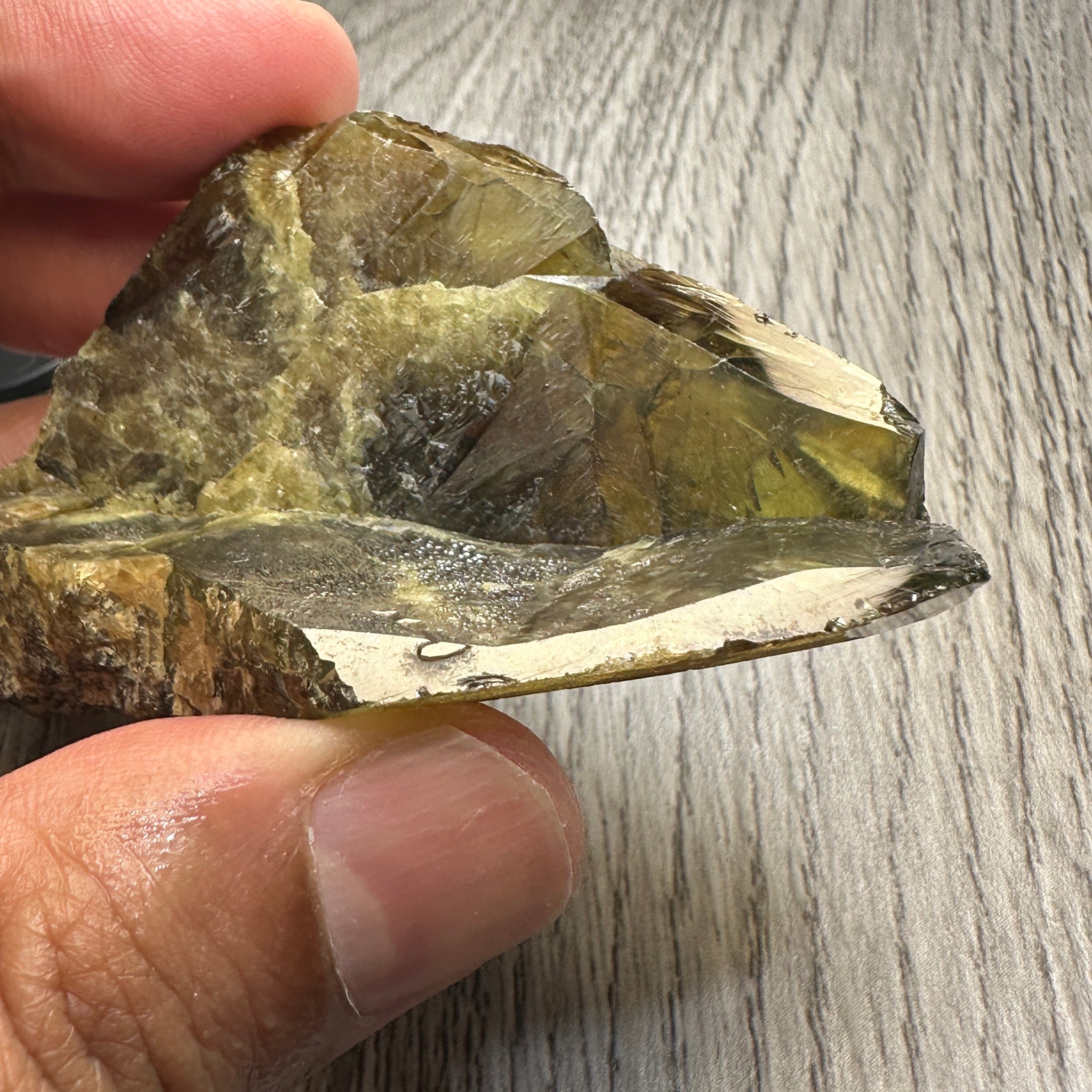 Chrome Sphene Crystal, 83.80gm, Tanzania, Untreated Unheated