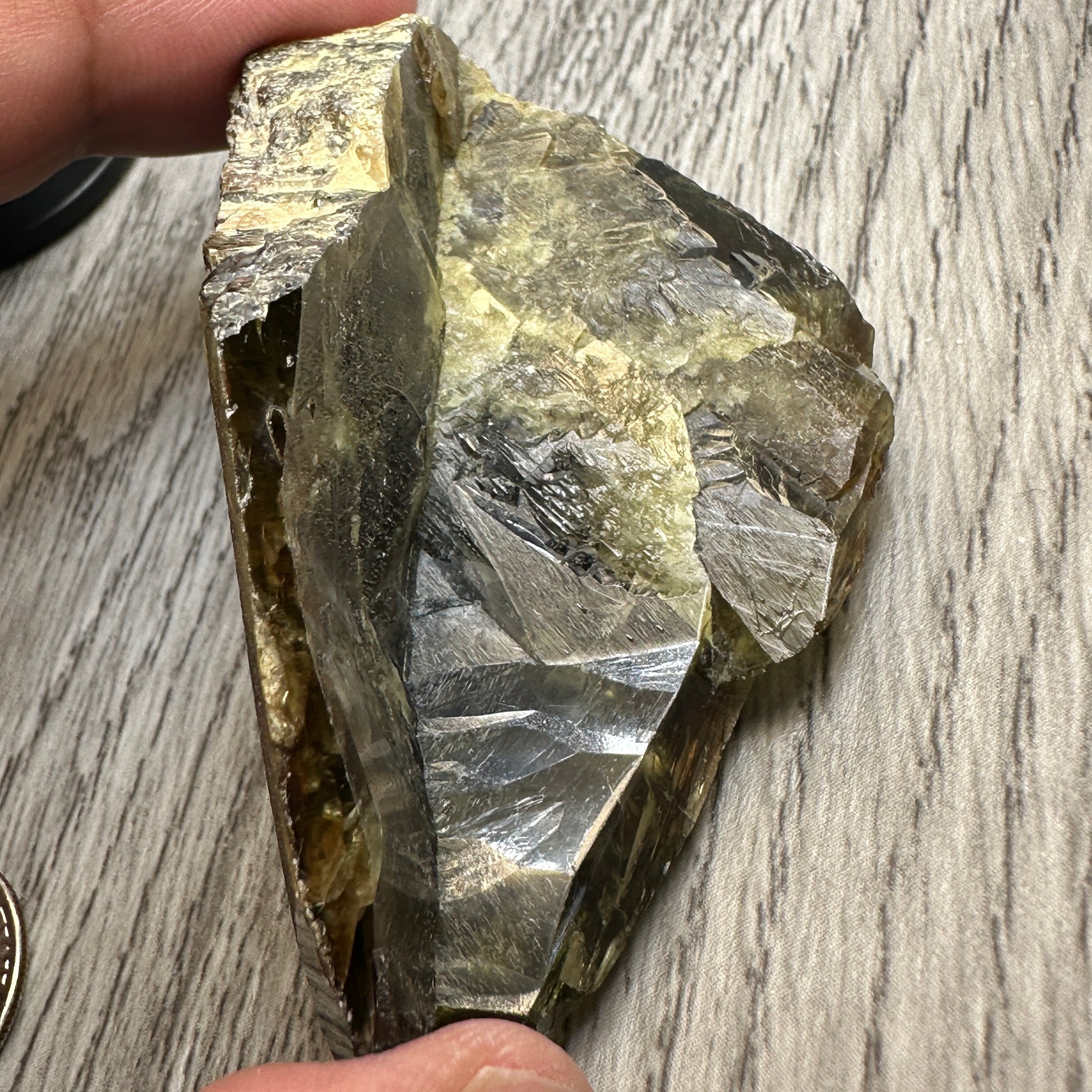 Chrome Sphene Crystal, 83.80gm, Tanzania, Untreated Unheated