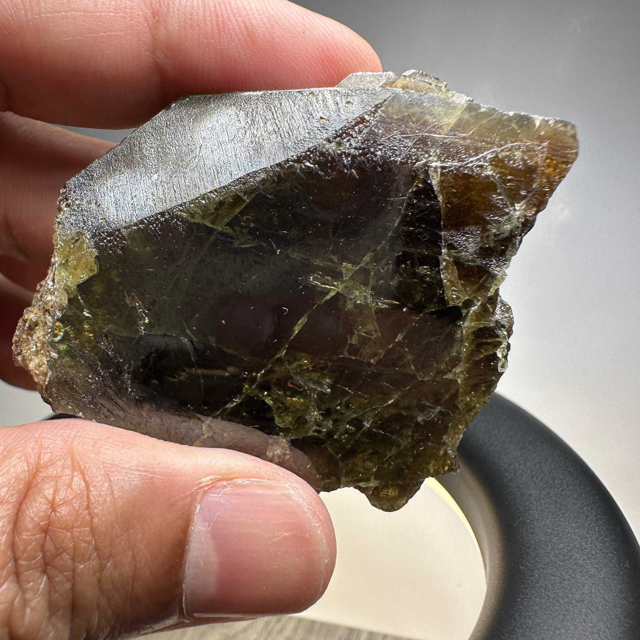 Chrome Sphene Crystal, 69.50gm, Tanzania, Untreated Unheated