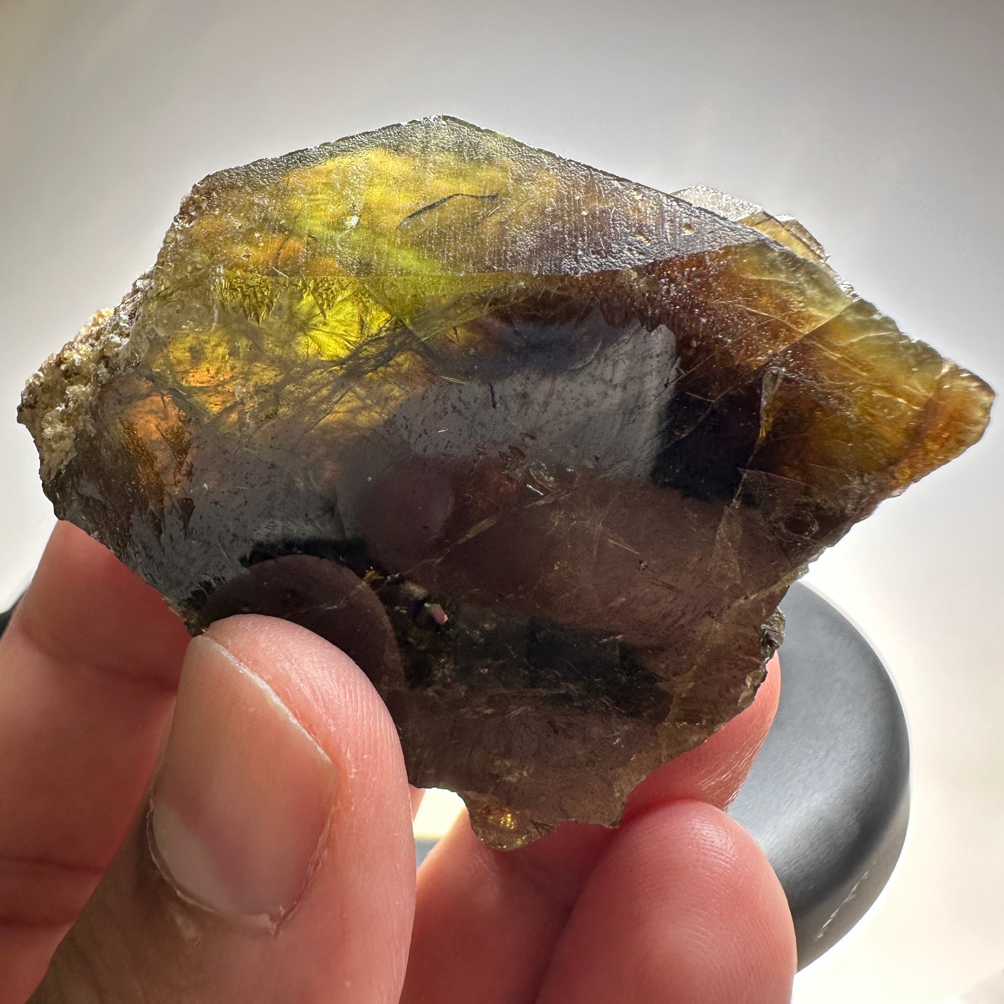 Chrome Sphene Crystal, 69.50gm, Tanzania, Untreated Unheated