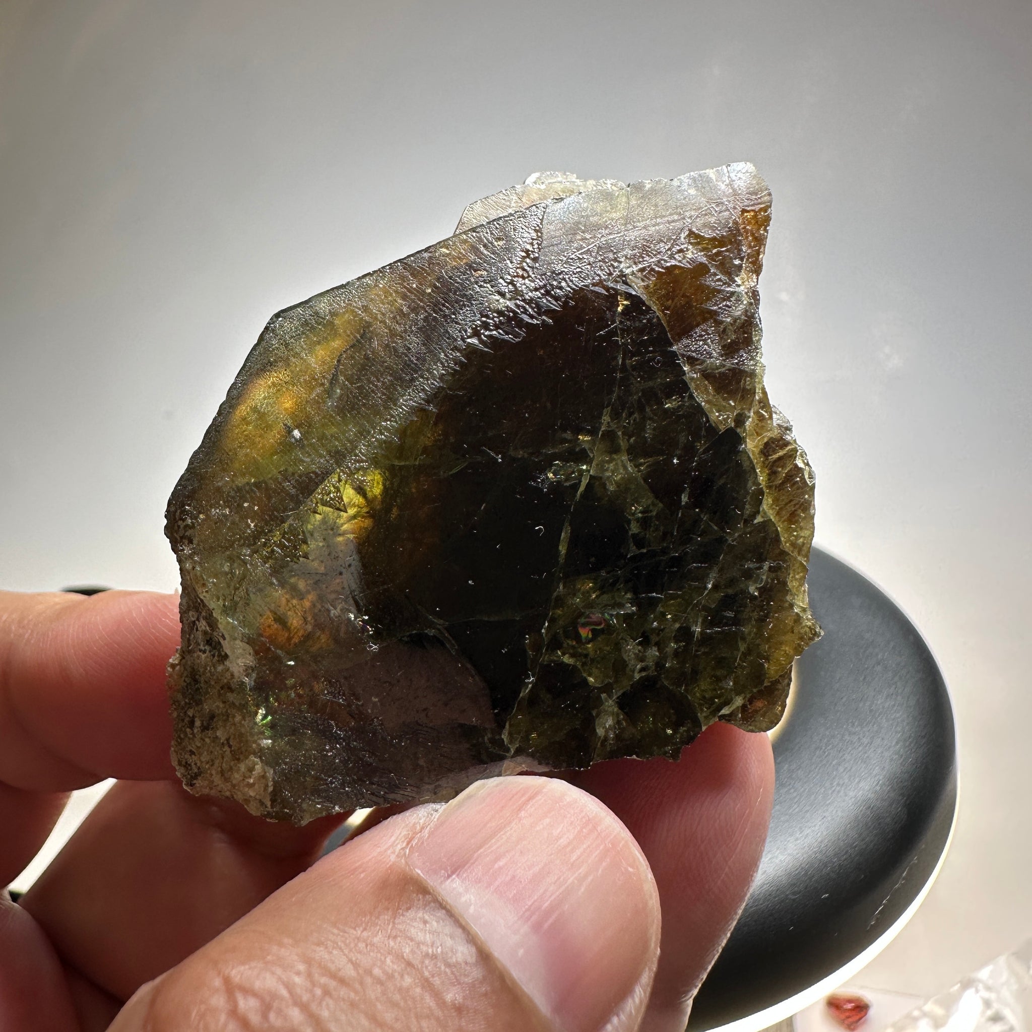Chrome Sphene Crystal, 69.50gm, Tanzania, Untreated Unheated