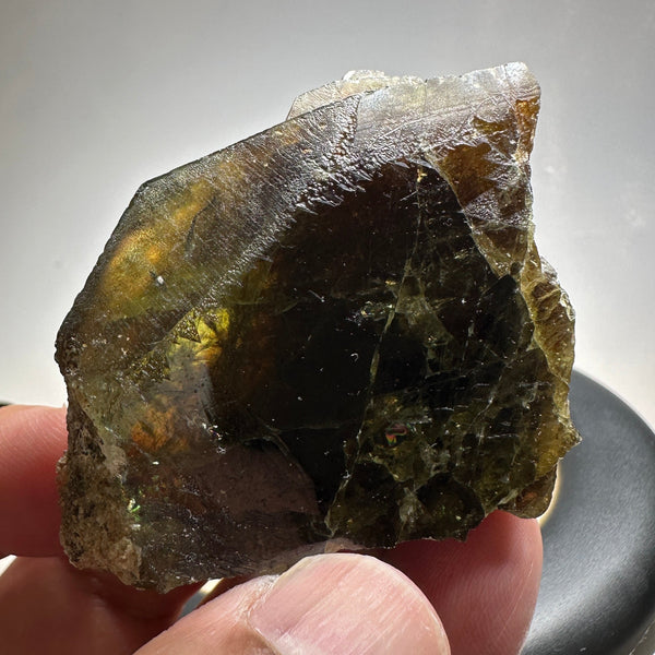 Chrome Sphene Crystal, 69.50gm, Tanzania, Untreated Unheated