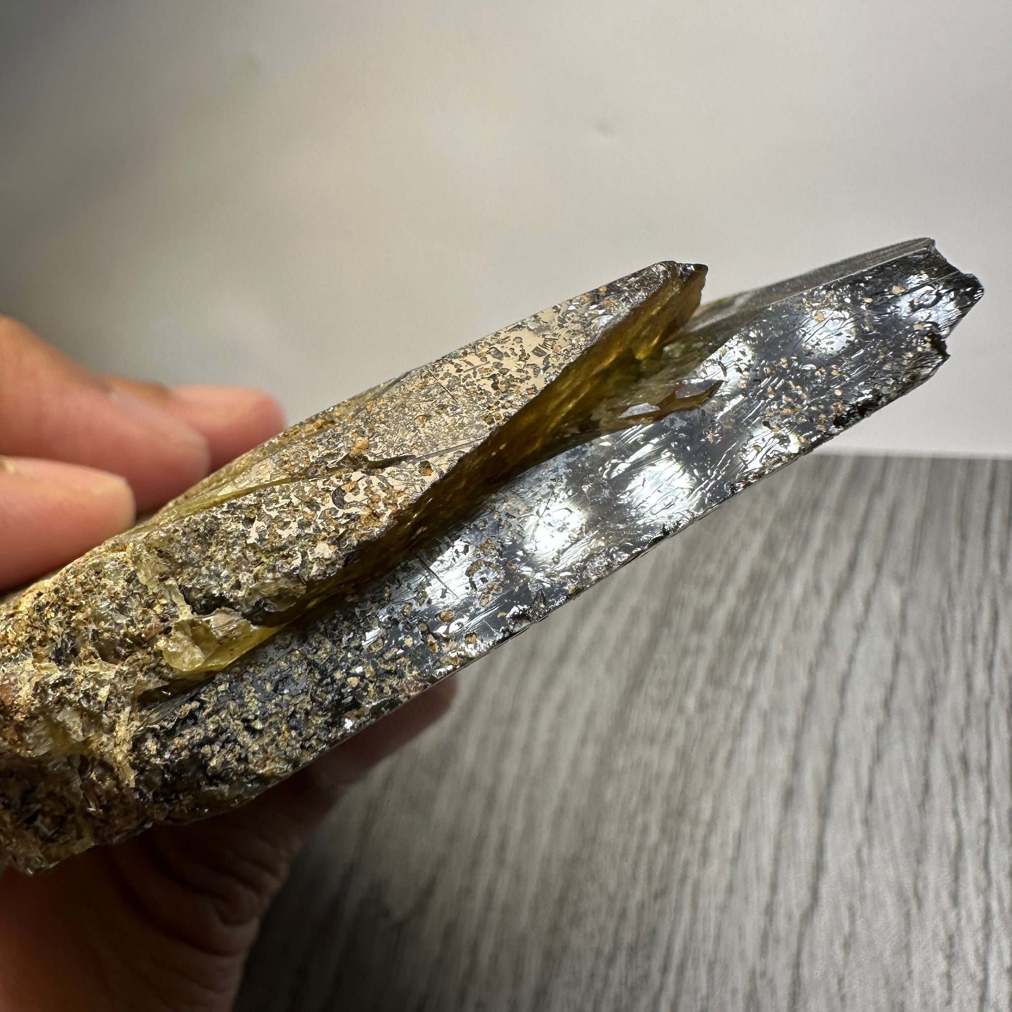 Chrome Sphene Crystal, 274.50gm, Tanzania, Untreated Unheated