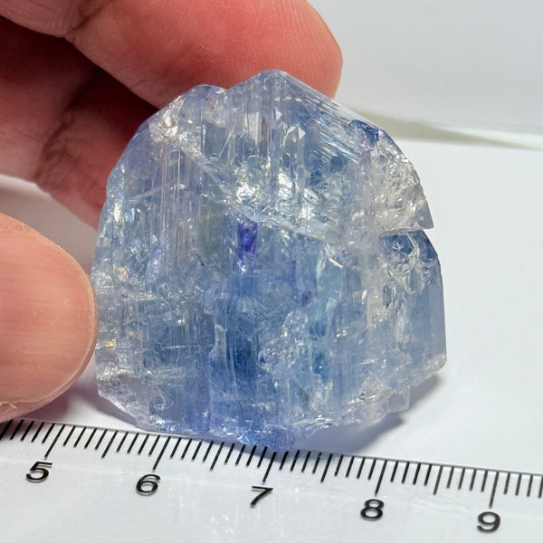 Tanzanite Crystal, 162.28ct, Merelani, Tanzania, Gently Heated and repaired