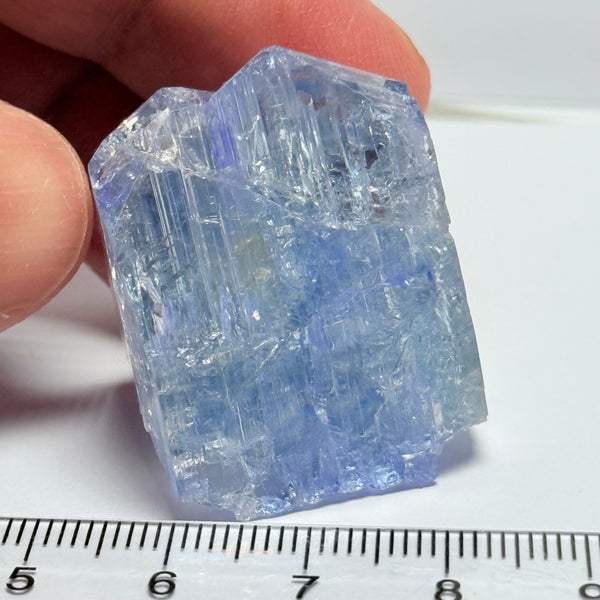 Tanzanite Crystal, 162.28ct, Merelani, Tanzania, Gently Heated and repaired