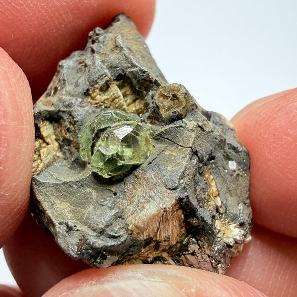 Mint Tourmaline on matrix, 18.91ct, Landanai, Tanzania, Untreated Unheated