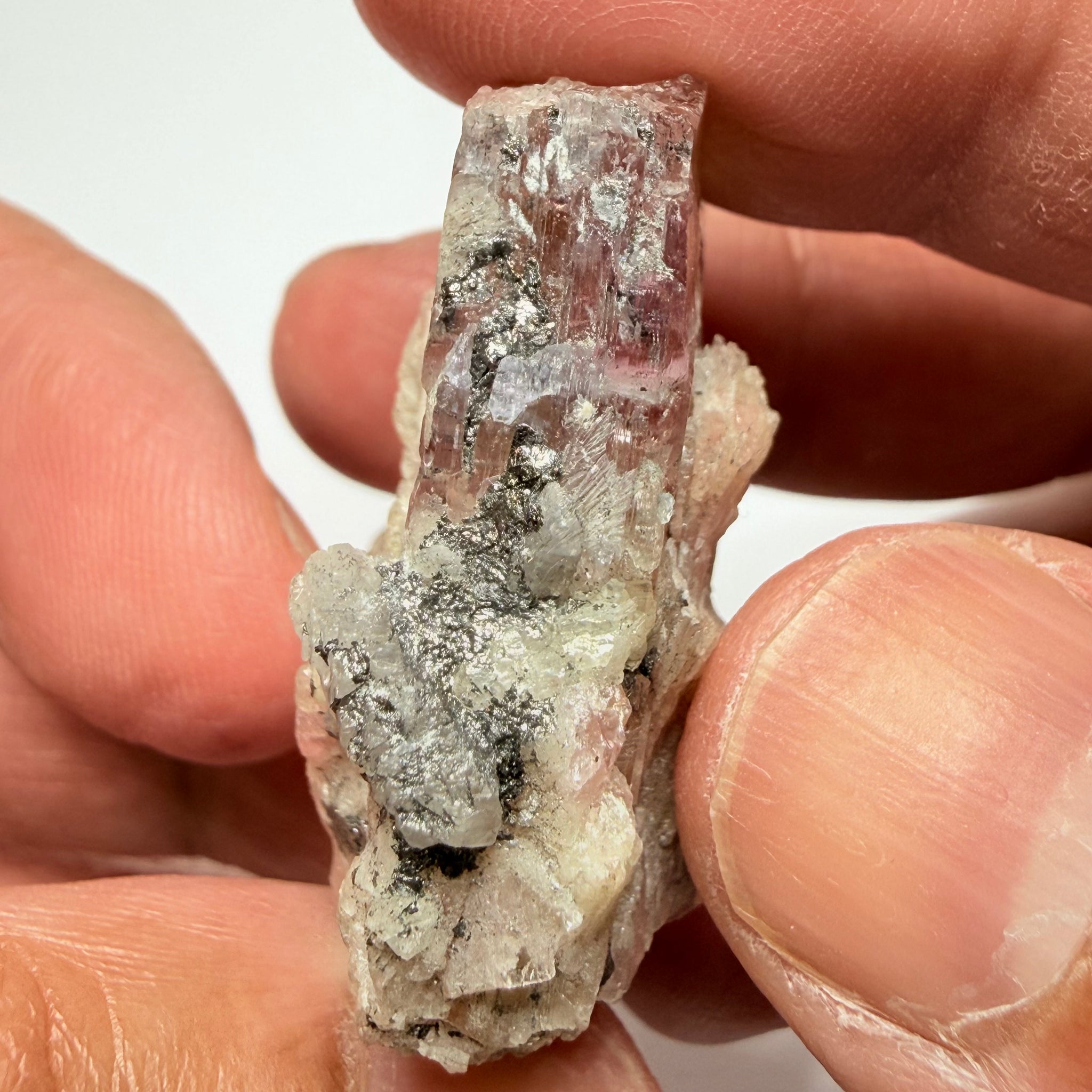Pink Tanzanite Crystal Specimen, 139.66ct, Merelani, Tanzania. Unheated Unheated