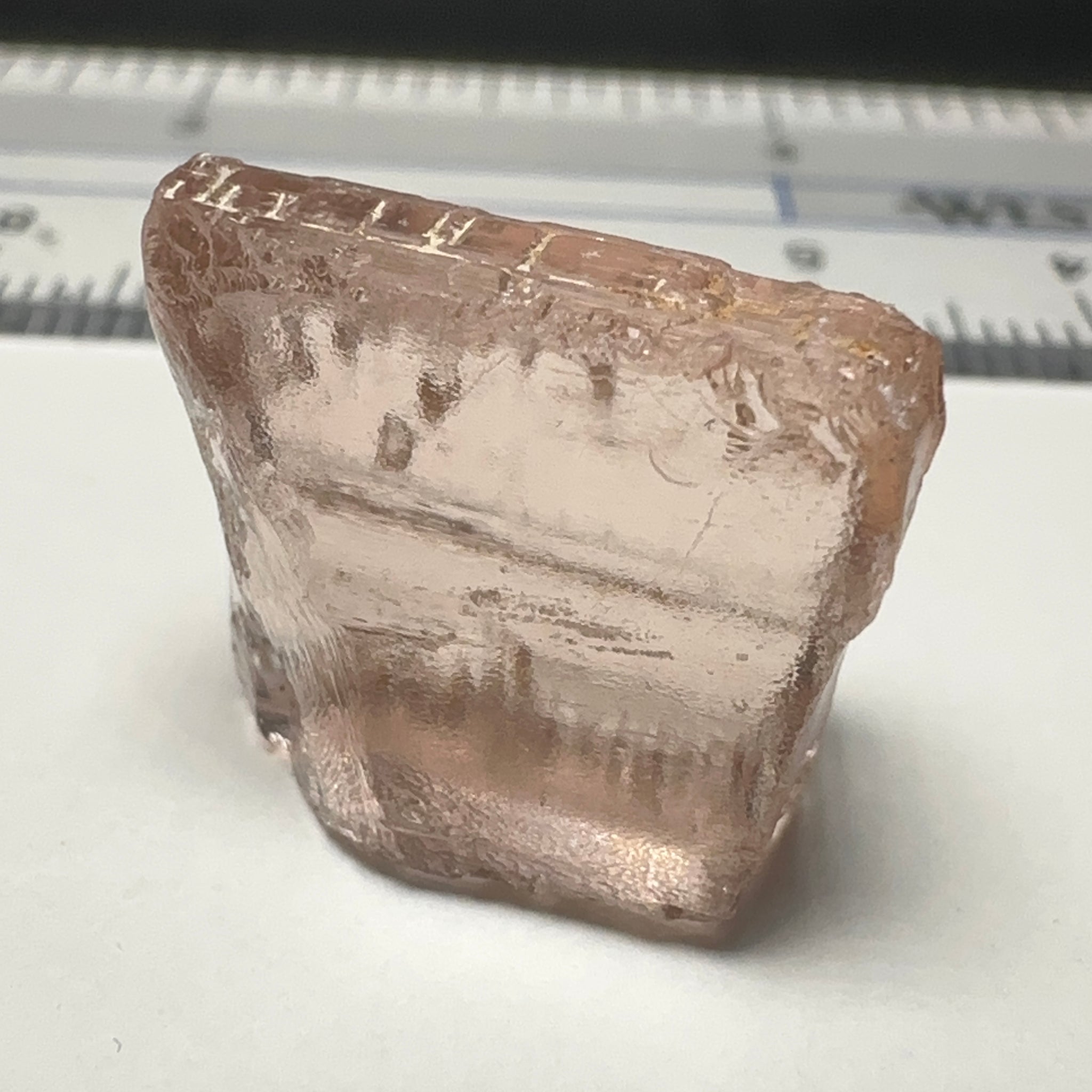 Peach Pink Scapolite, 21.31ct, Very Rare, Tanzania, Untreated Unheated, VVS-IF (flawless)