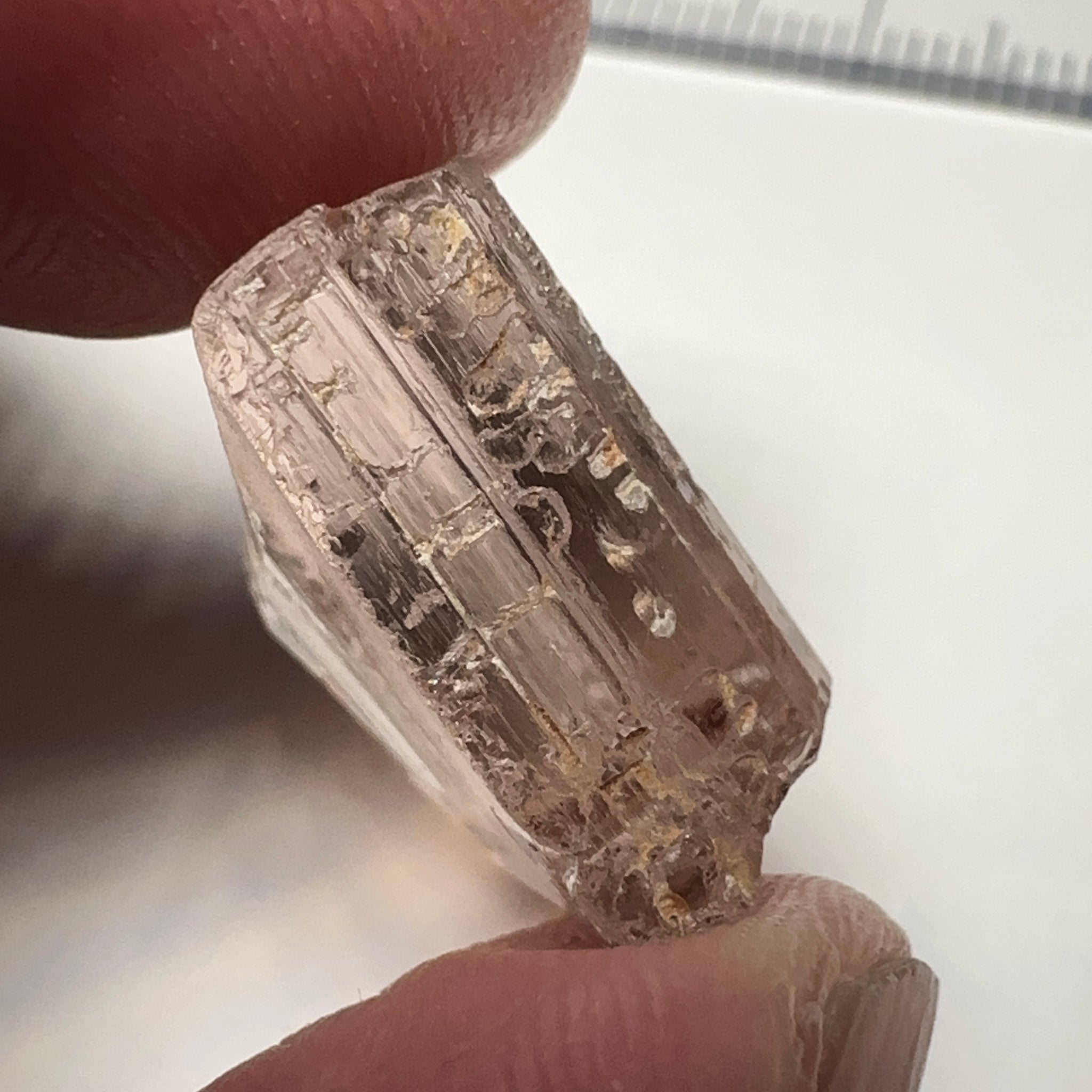 Peach Pink Scapolite, 21.31ct, Very Rare, Tanzania, Untreated Unheated, VVS-IF (flawless)