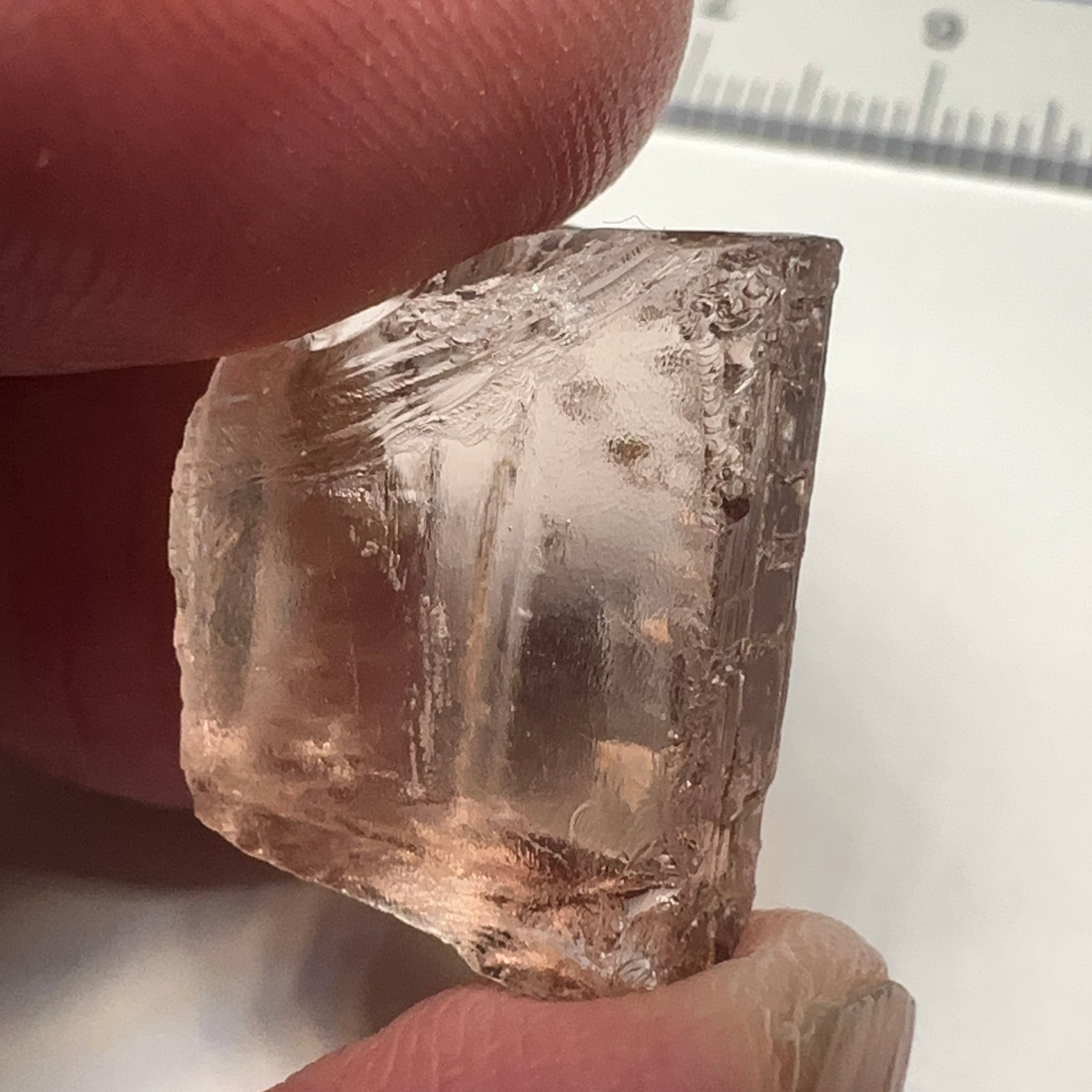 Peach Pink Scapolite, 21.31ct, Very Rare, Tanzania, Untreated Unheated, VVS-IF (flawless)