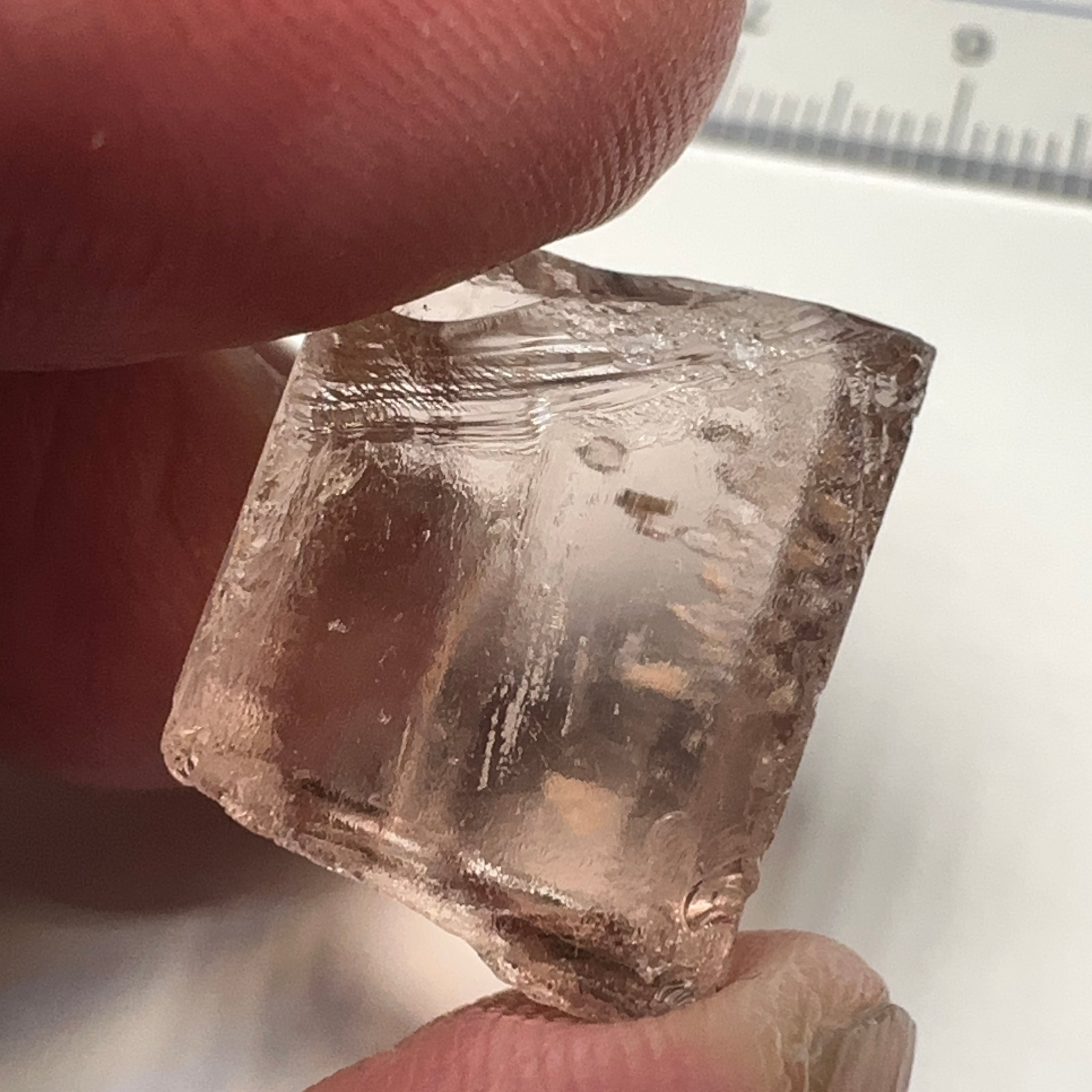 Peach Pink Scapolite, 21.31ct, Very Rare, Tanzania, Untreated Unheated, VVS-IF (flawless)