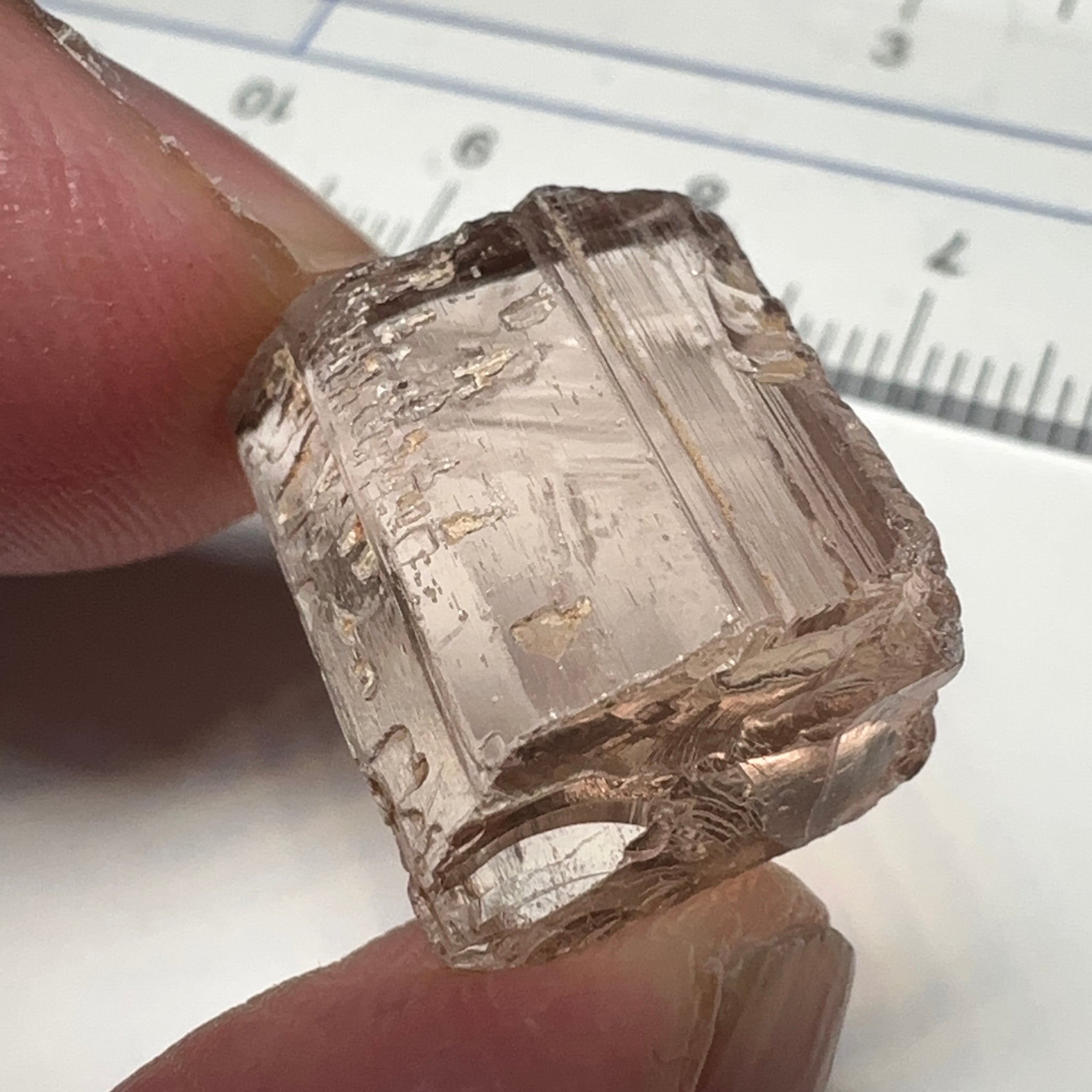 Peach Pink Scapolite, 21.31ct, Very Rare, Tanzania, Untreated Unheated, VVS-IF (flawless)