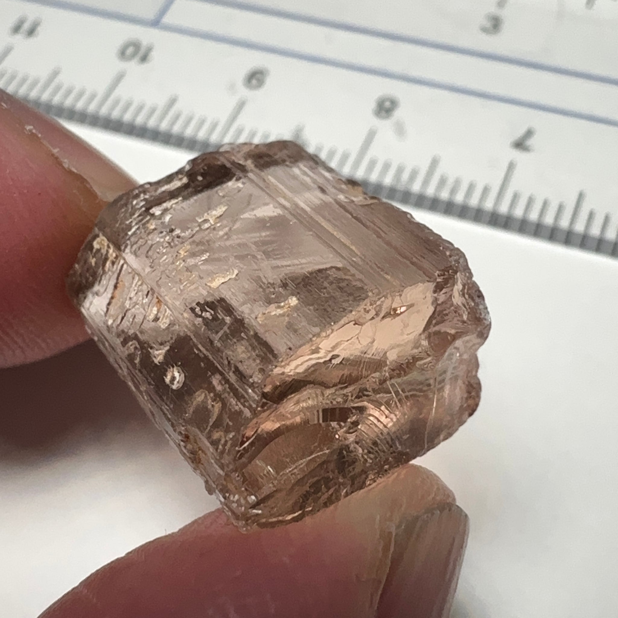 Peach Pink Scapolite, 21.31ct, Very Rare, Tanzania, Untreated Unheated, VVS-IF (flawless)