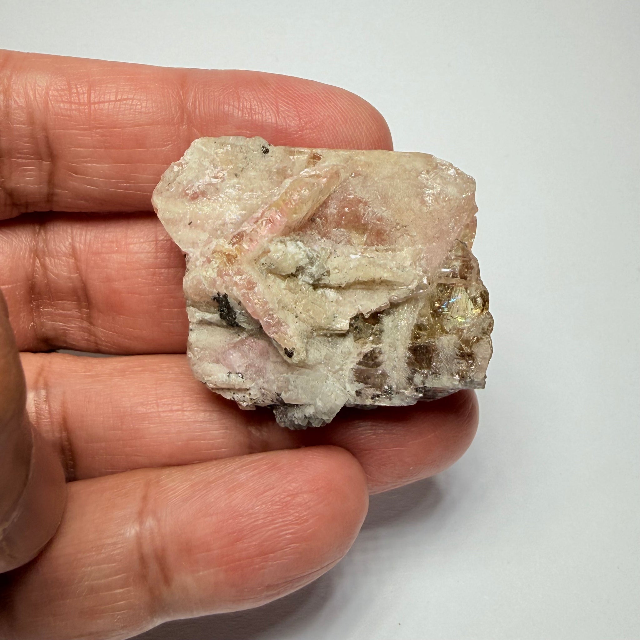 Pink Tanzanite Crystal Specimen, 139.66ct, Merelani, Tanzania. Unheated Unheated